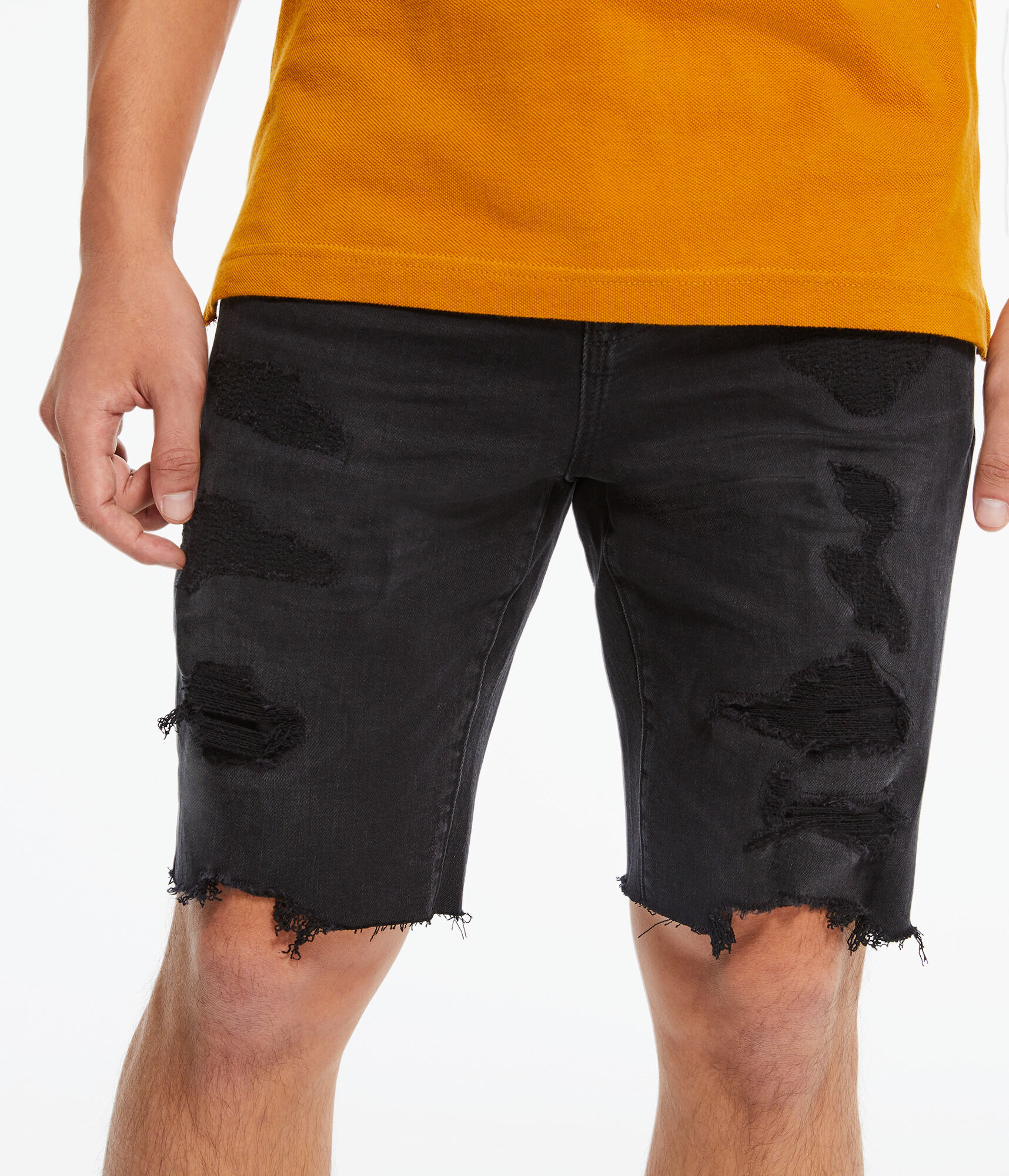 Slim Denim Shorts 9.5"