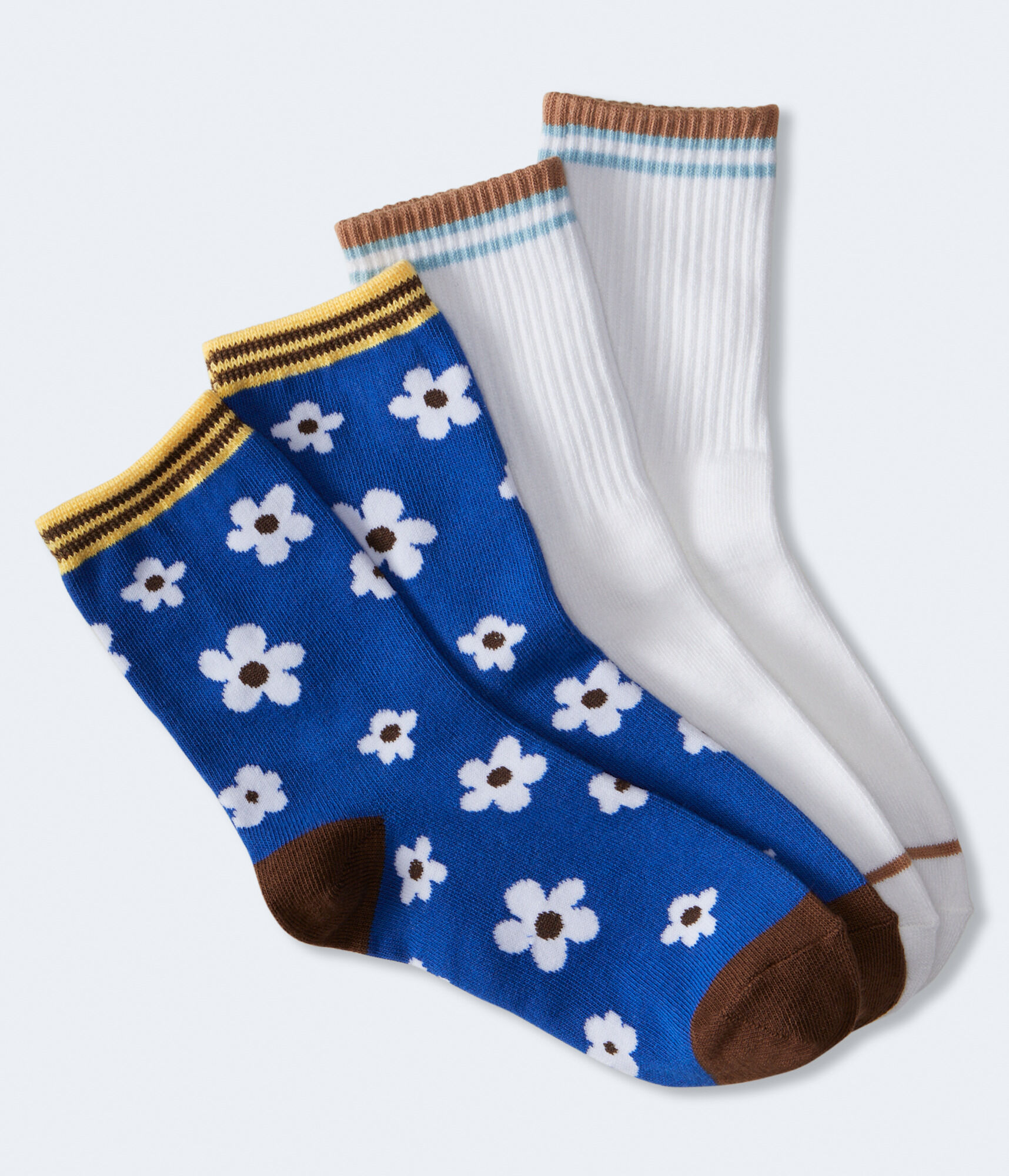 Daisy & Stripes Crew Sock 2-Pack
