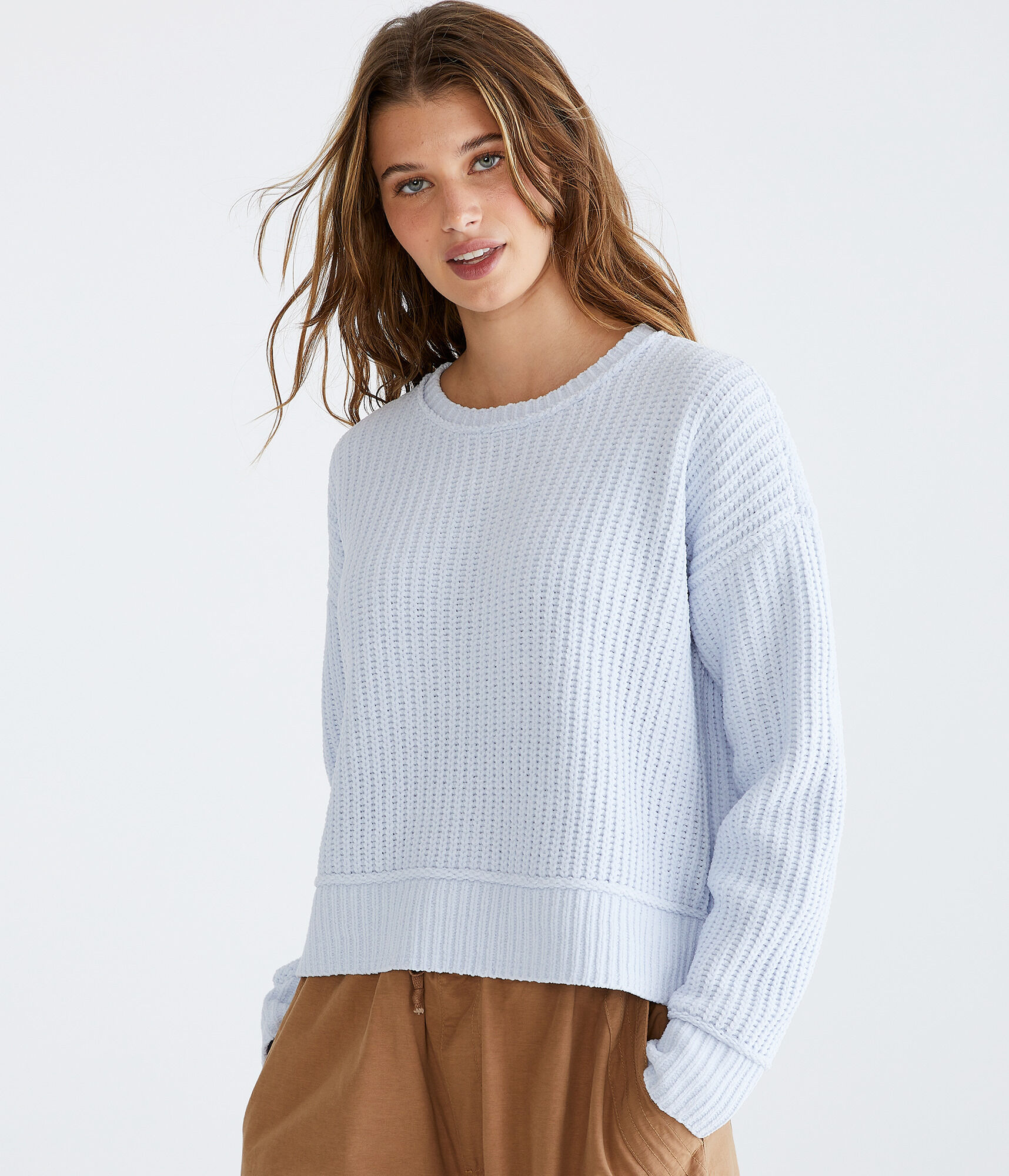 Chenille Crew Sweater