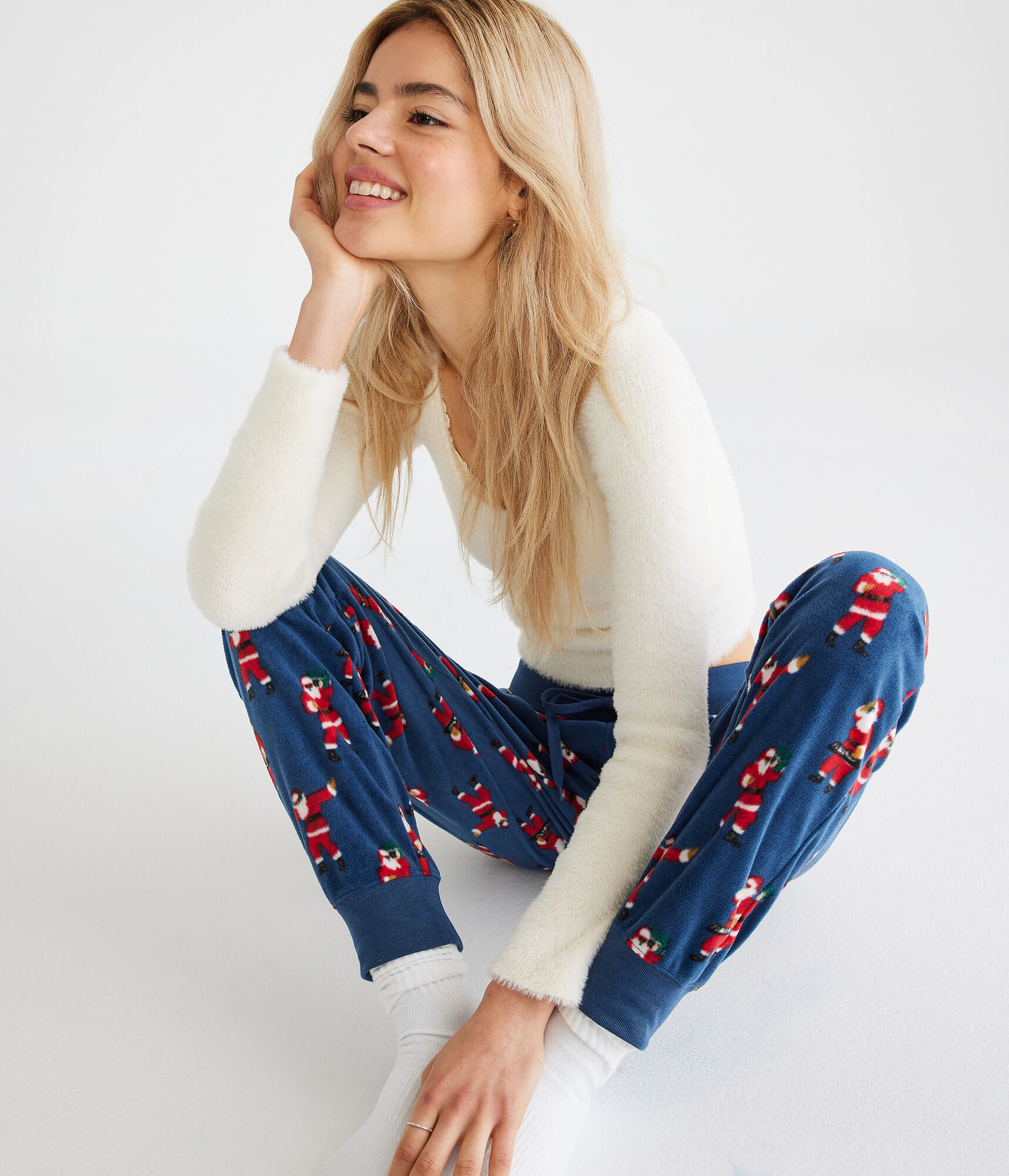 Boombox Santa Polyfleece Sleep Joggers