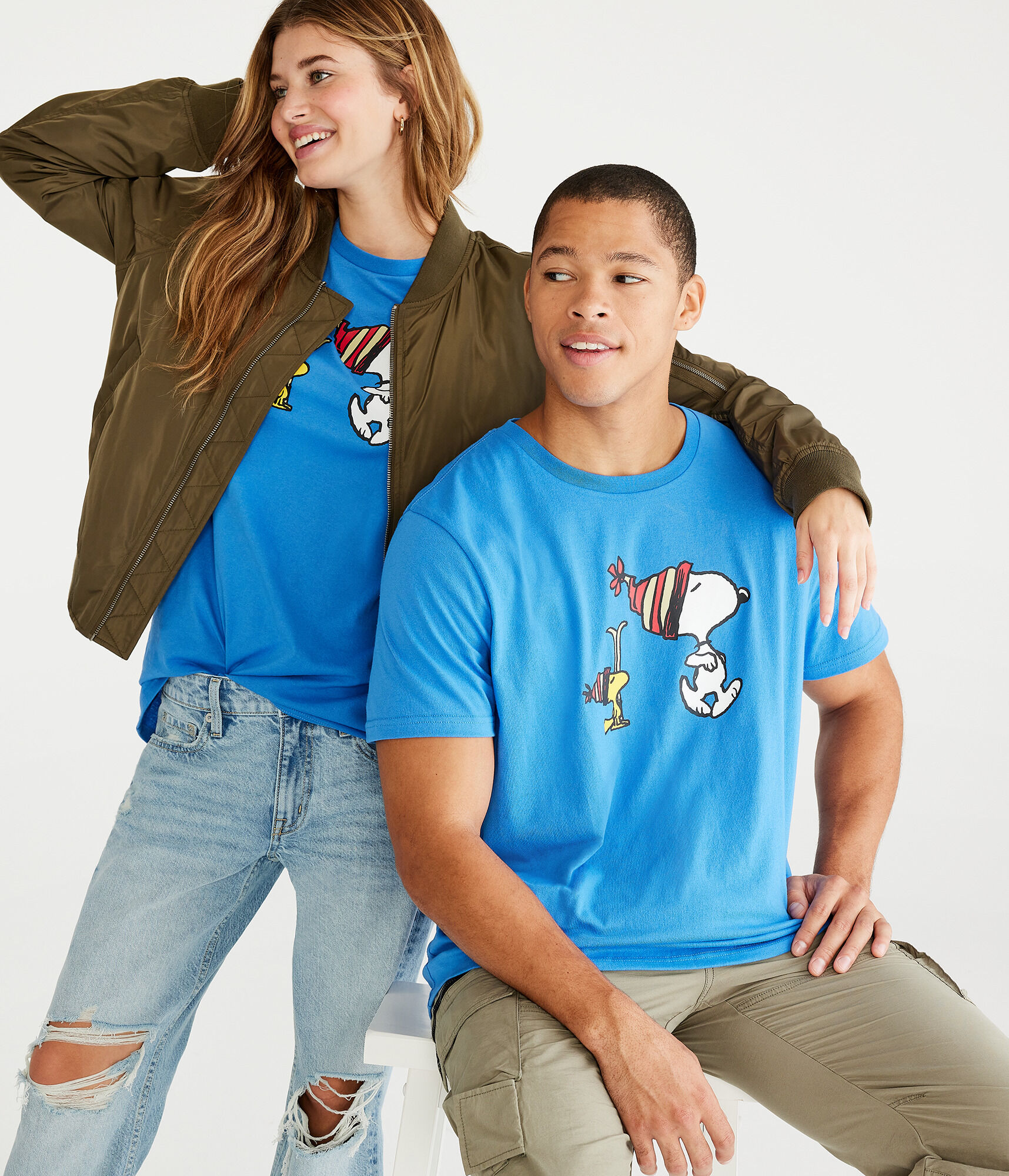 Peanuts® | Aéropostale Snoopy Skiing Graphic Tee