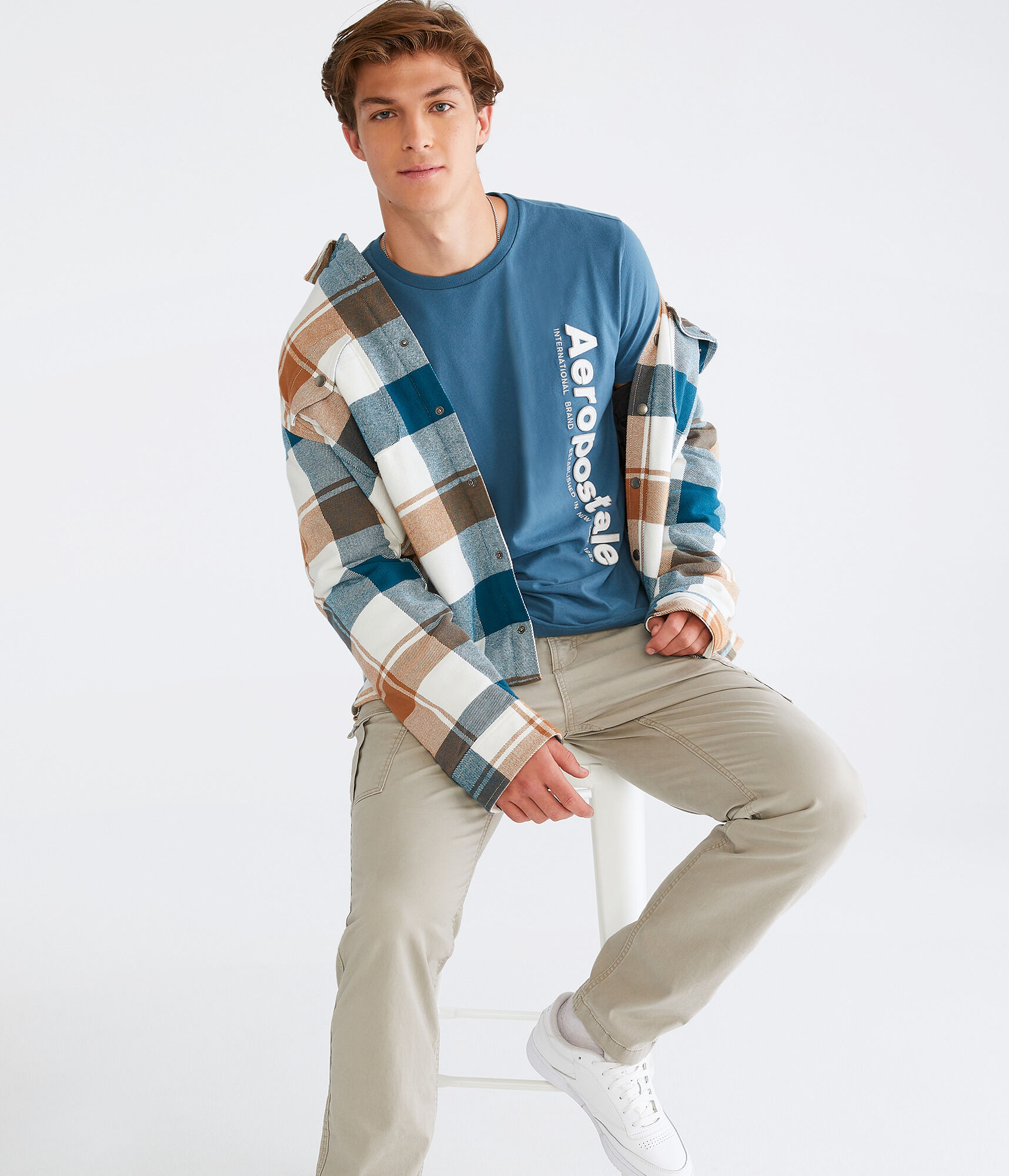 Vertical Aeropostale Appliqué Graphic Tee