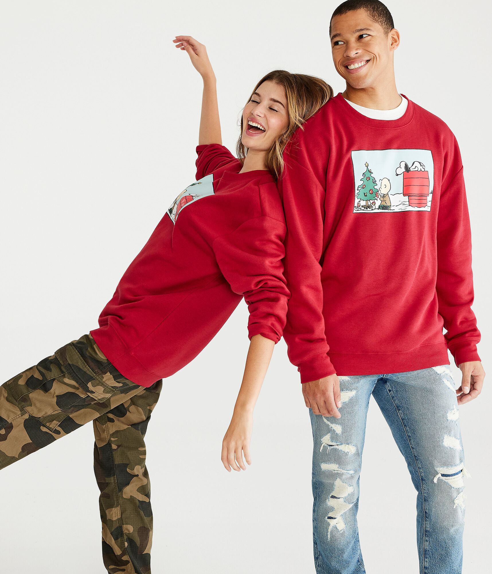 Peanuts® | Aéropostale Snoopy Doghouse Crew Sweater
