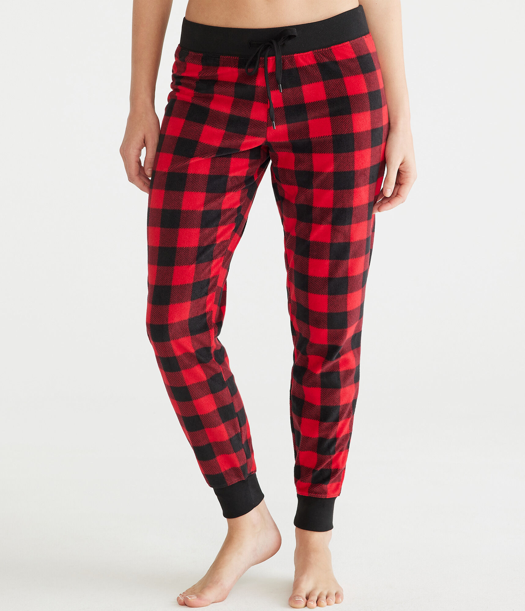 Buffalo Plaid Polyfleece Sleep Joggers
