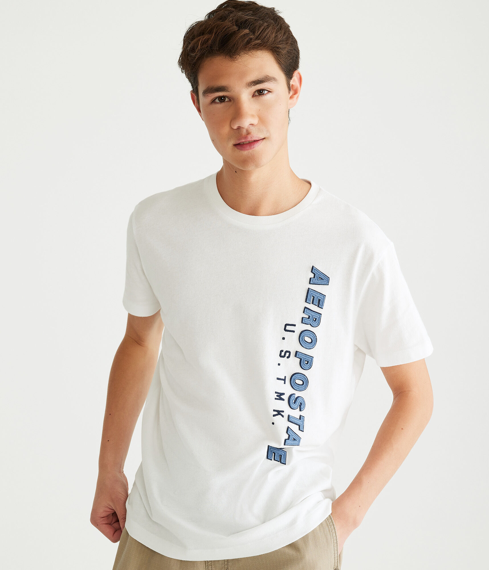 Vertical Aeropostale Appliqué Graphic Tee
