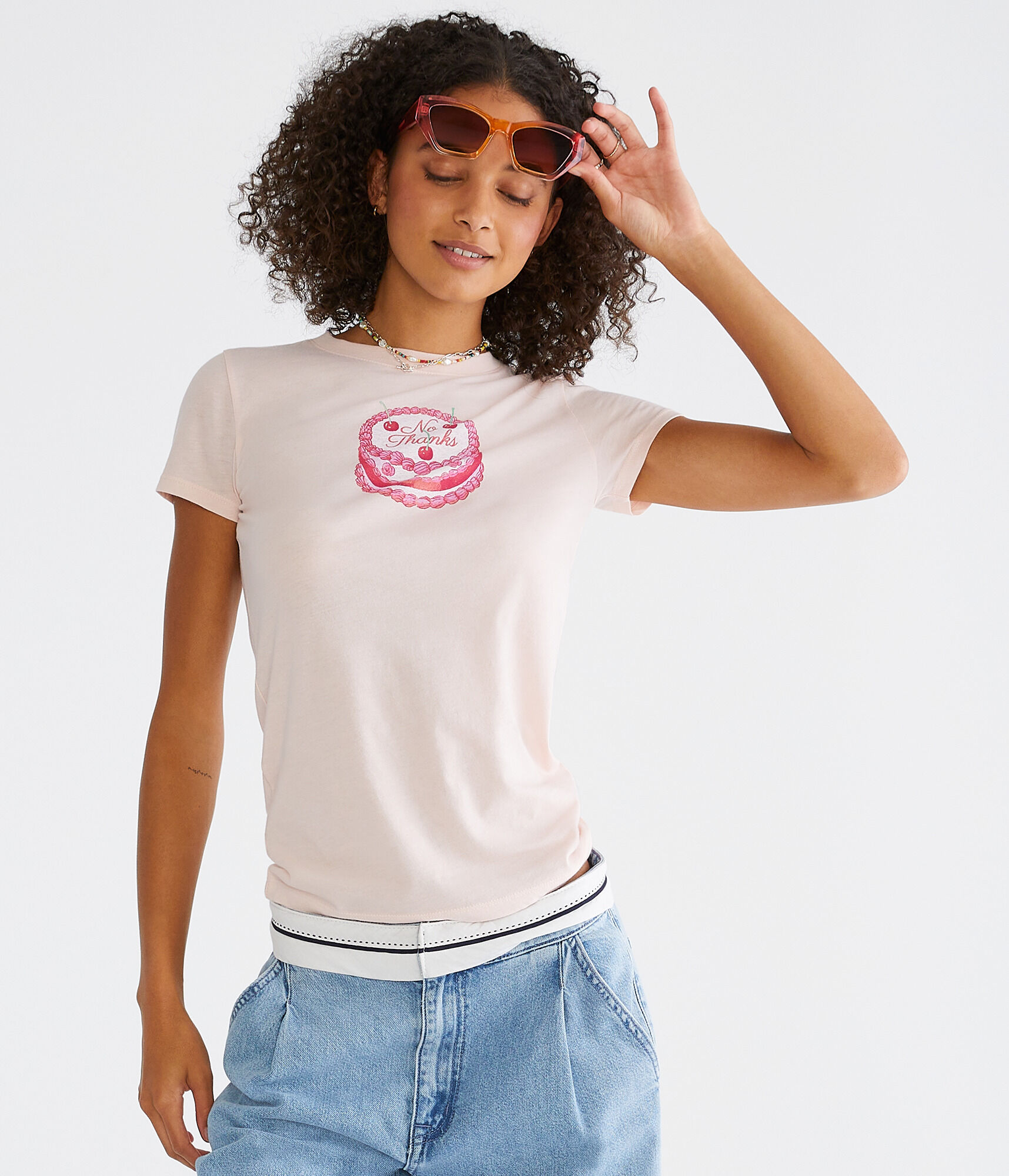 No Thanks Cake Graphic Tee