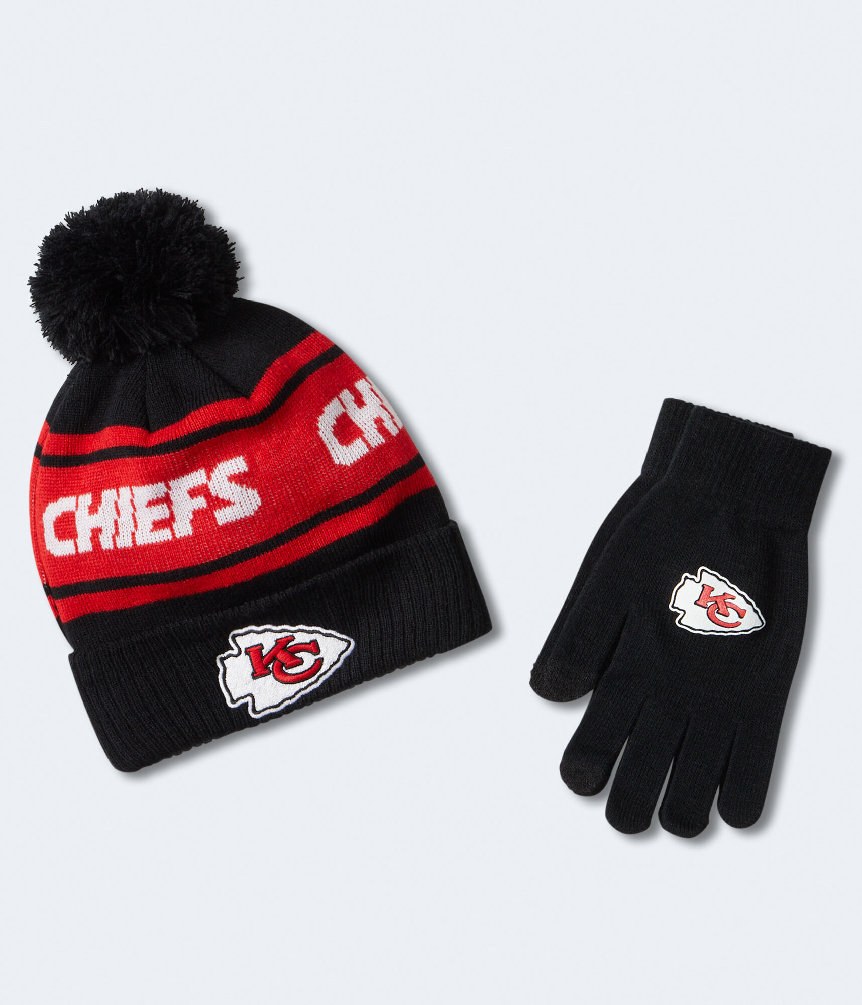 Kansas City Chiefs Hat & Gloves Set
