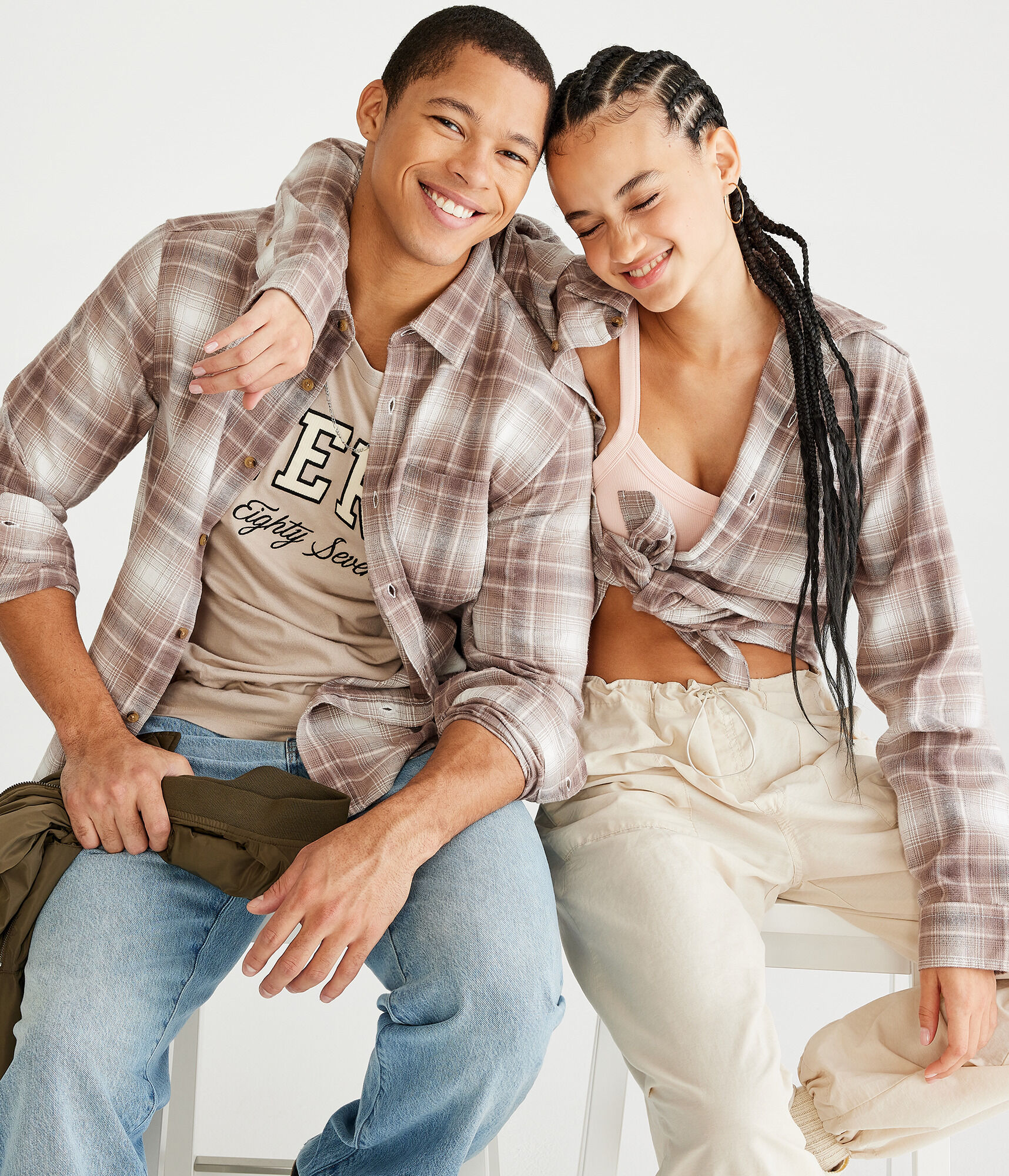 Long Sleeve Plaid Flannel Shirt