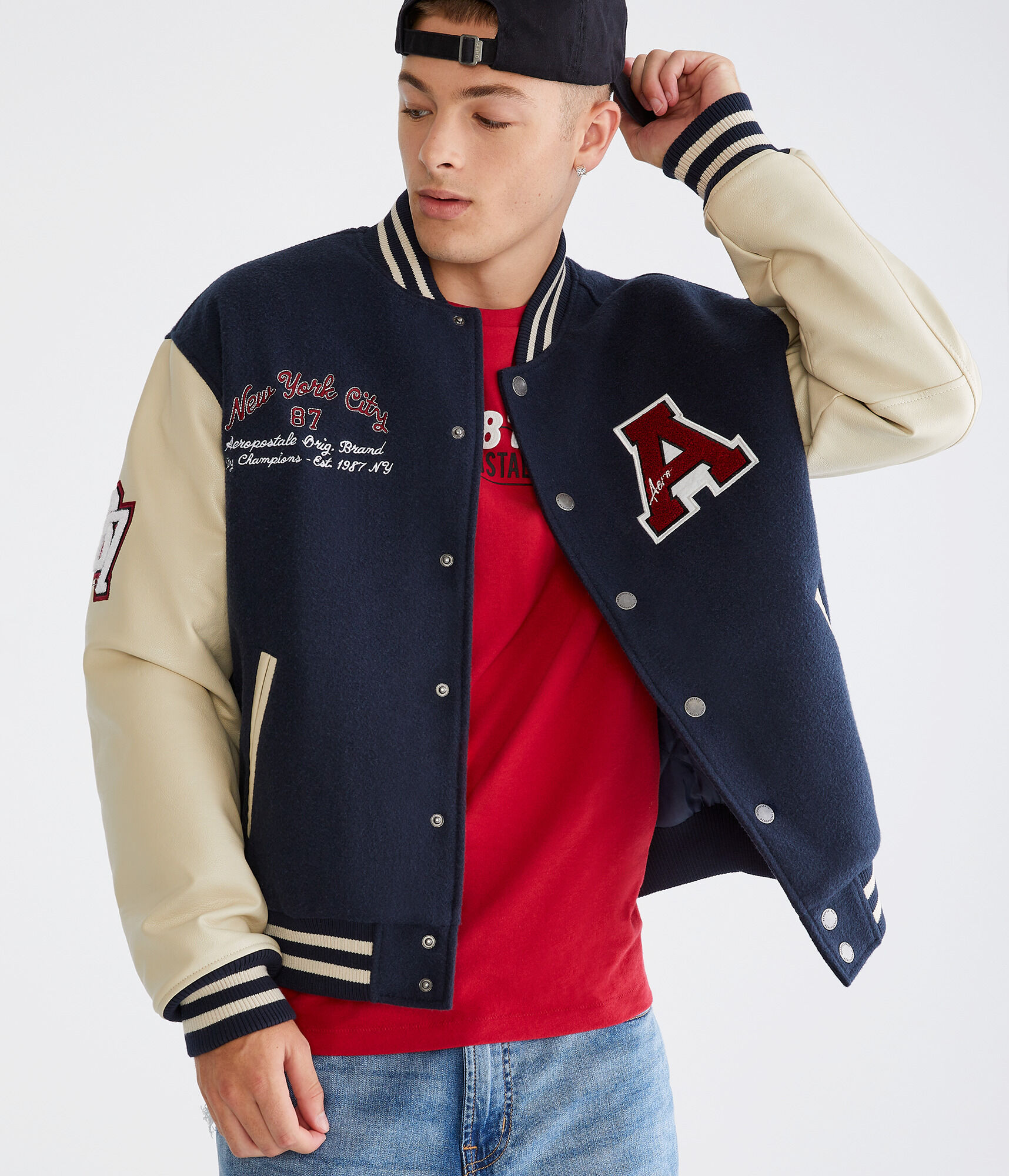 Aero Varsity Bomber Jacket