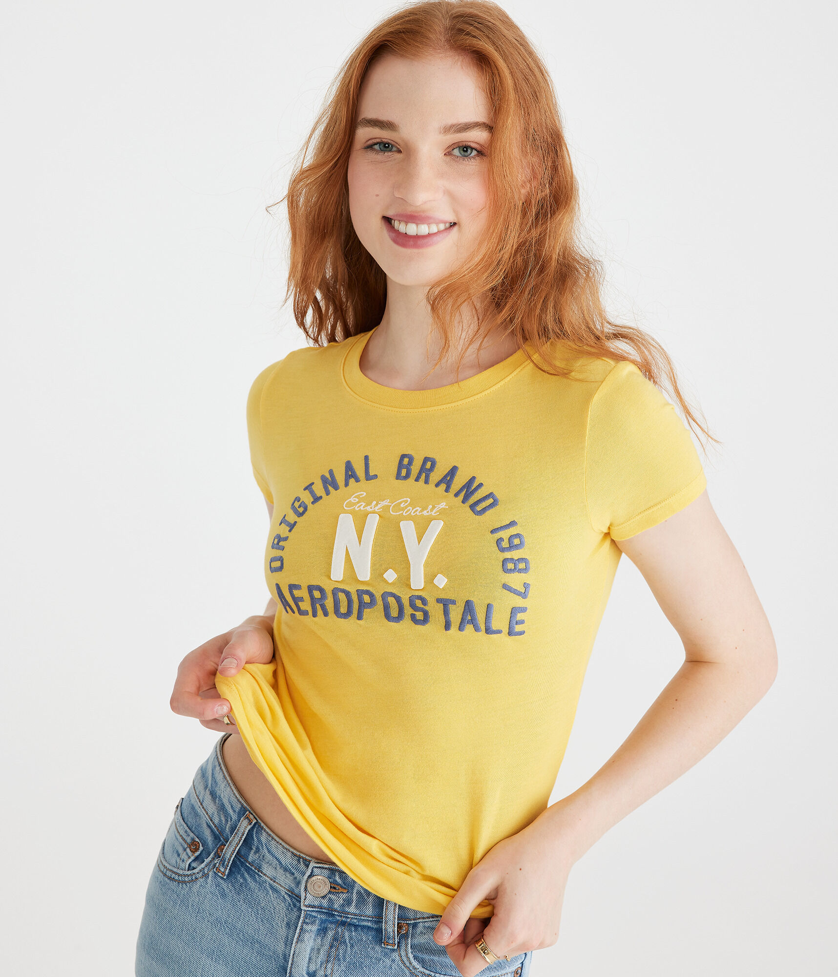 Aeropostale Original Brand Appliqué Graphic Tee