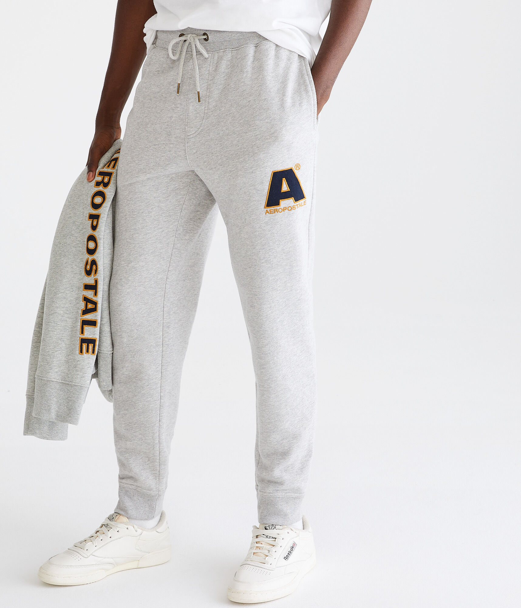 Aeropostale Letter Heritage Jogger Sweatpants