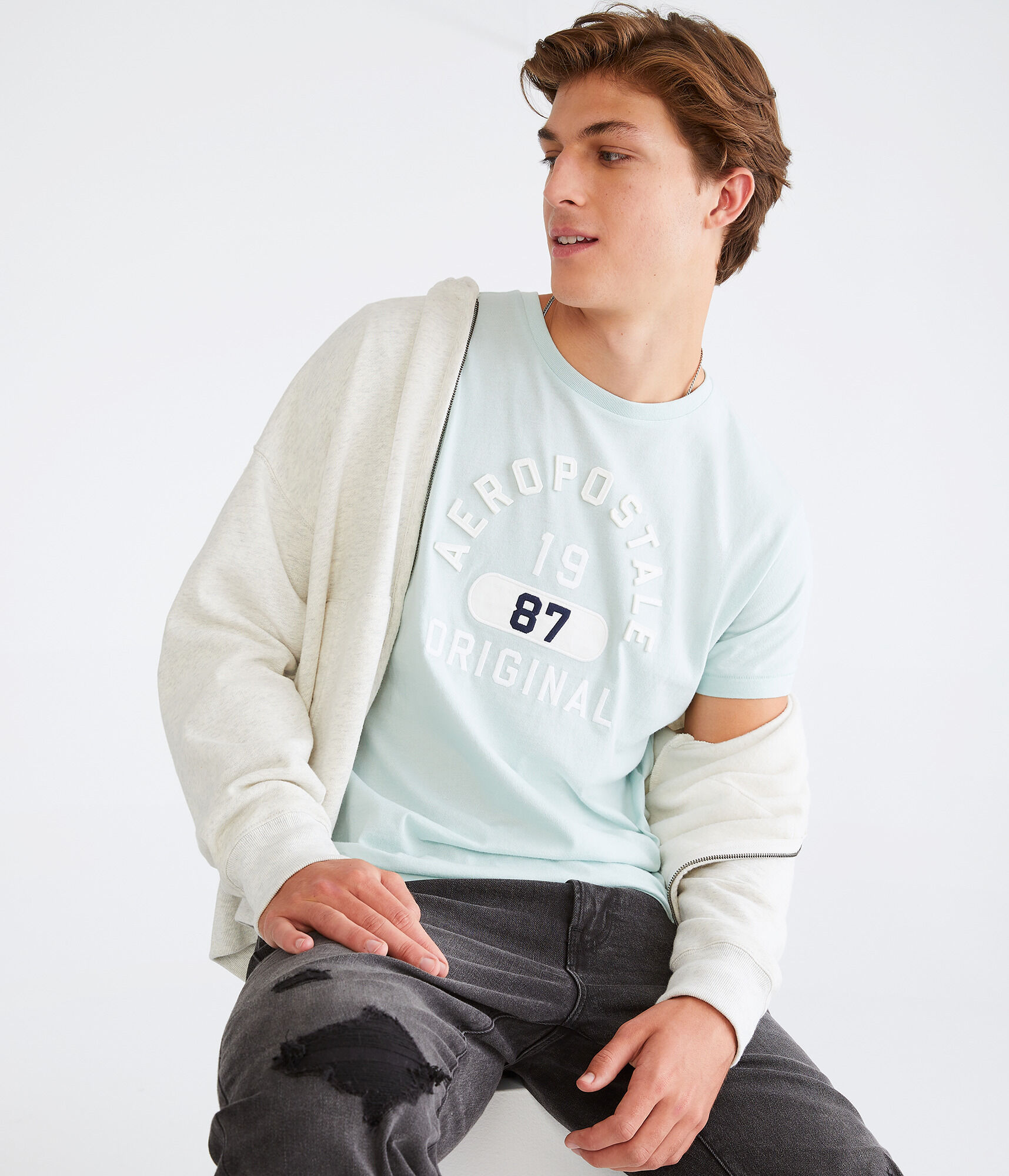 Aeropostale Original Arch Appliqué Graphic Tee