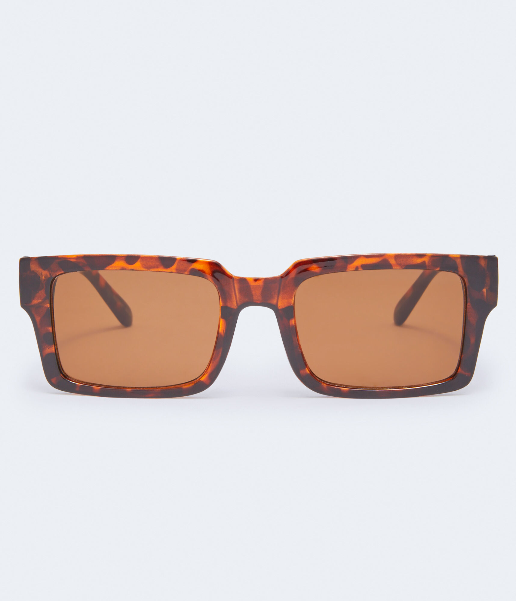 Oversized Square Tortoiseshell Sunglasses