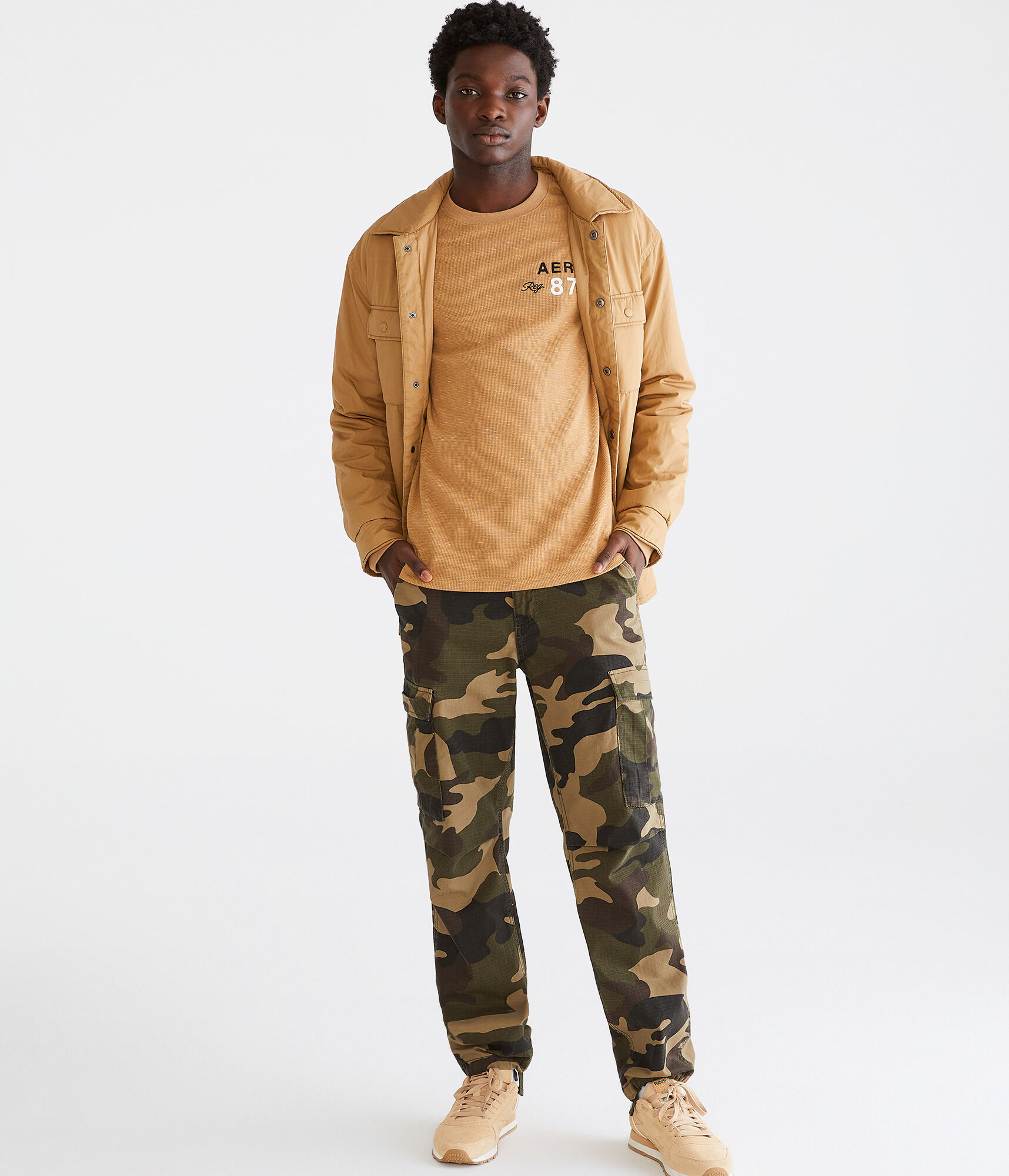 Camo Relaxed Ripstop Cargo Pants