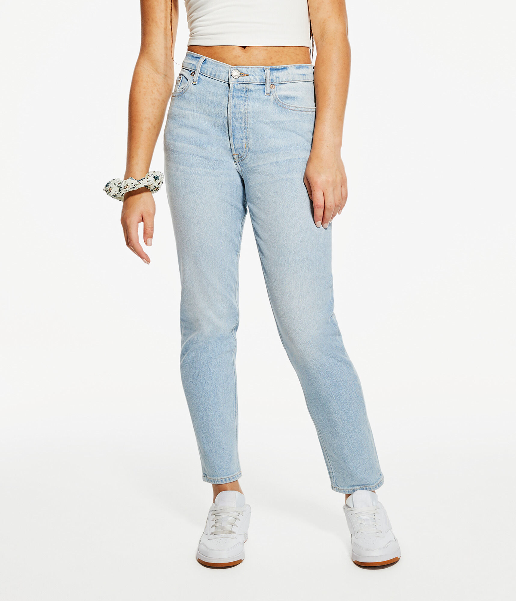 High-Rise Stretch Mom Jean
