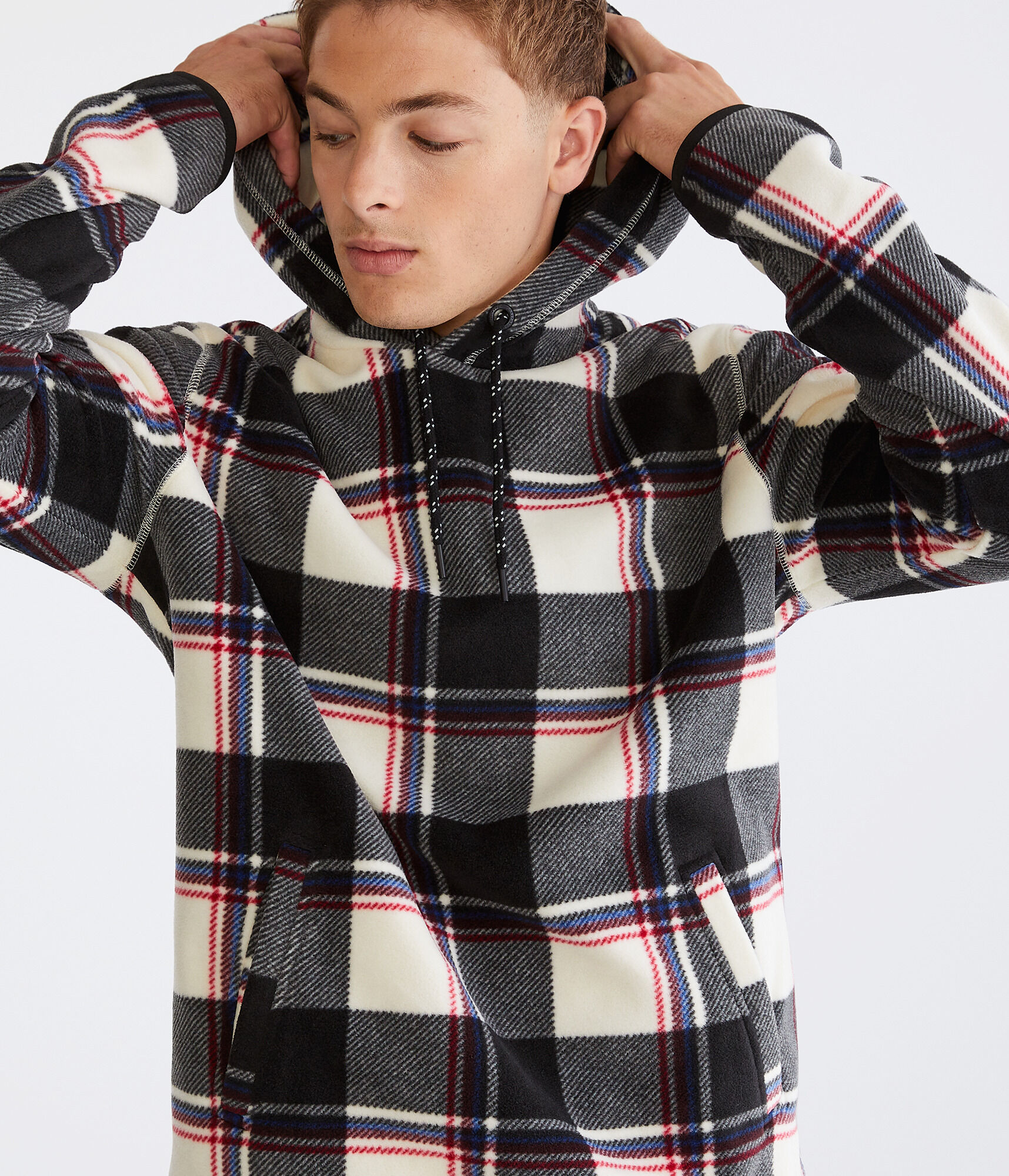 Plaid Alpine Pullover Hoodie