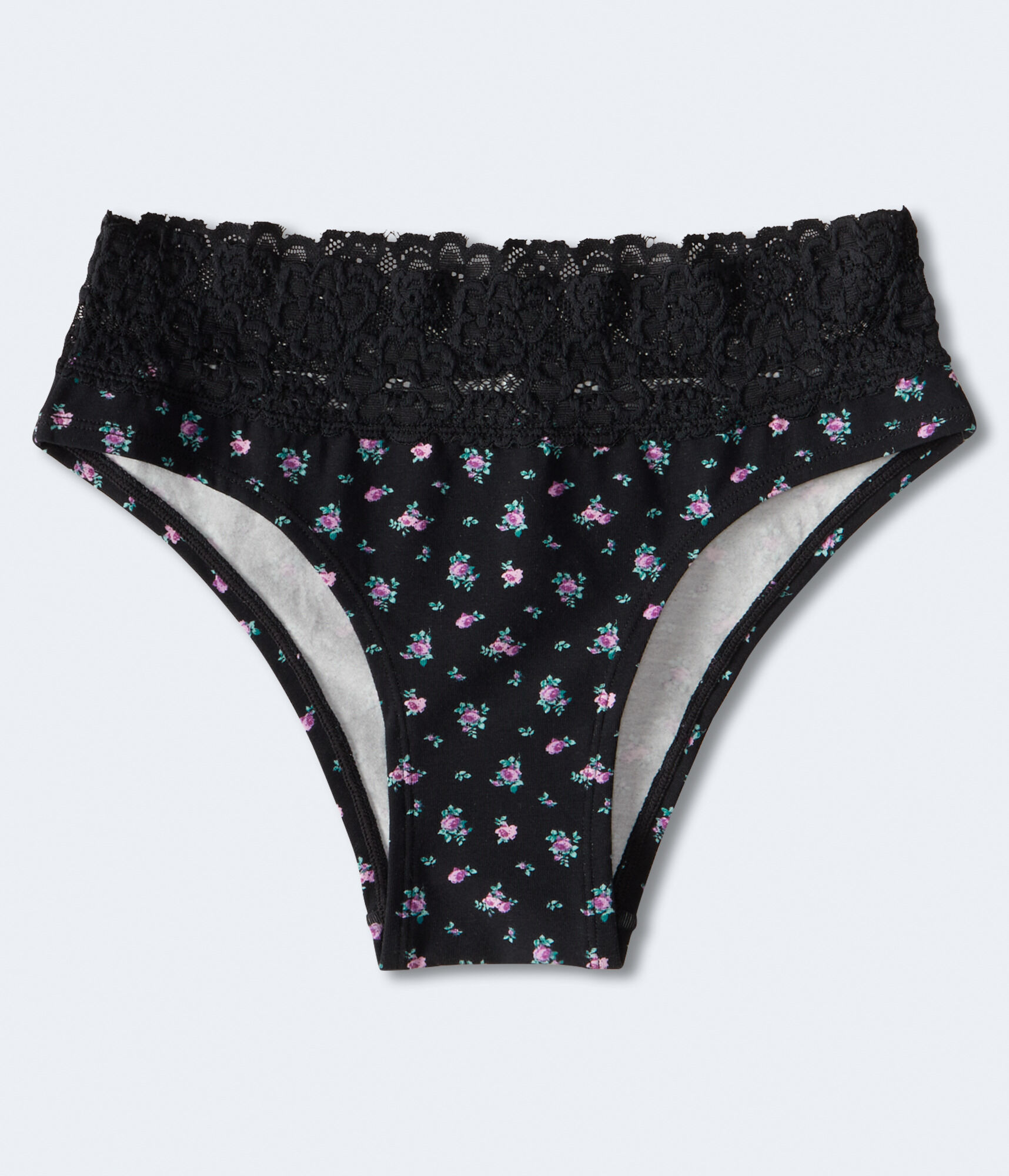 Floral Lace-Trim Cheeky