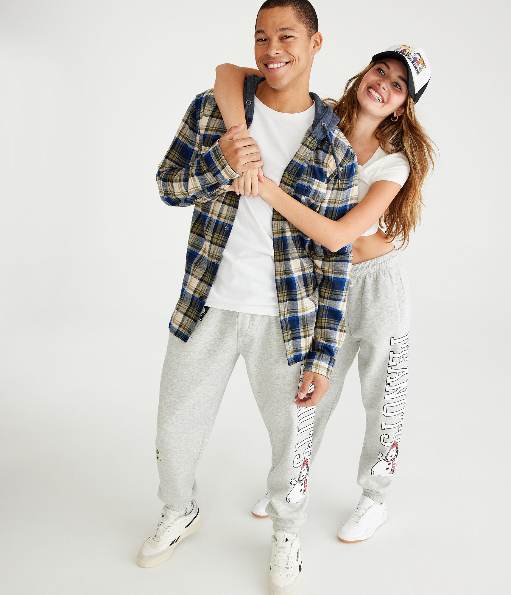 Peanuts® | Aéropostale Snoopy Snowman Jogger Sweatpants