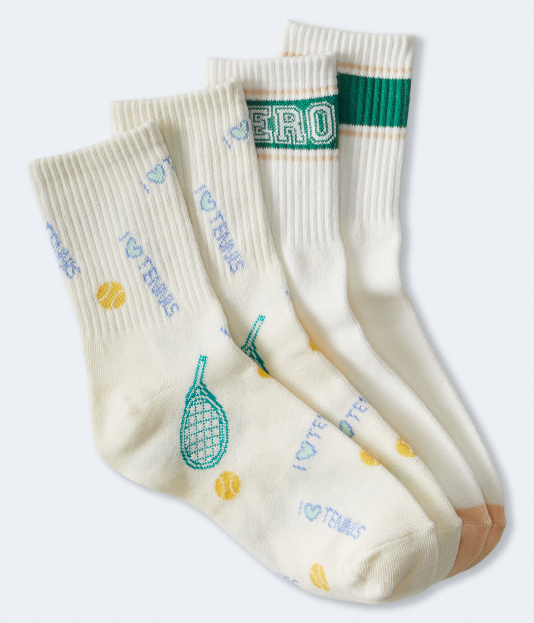 Tennis & Aero Logo Crew Sock 2-Pack