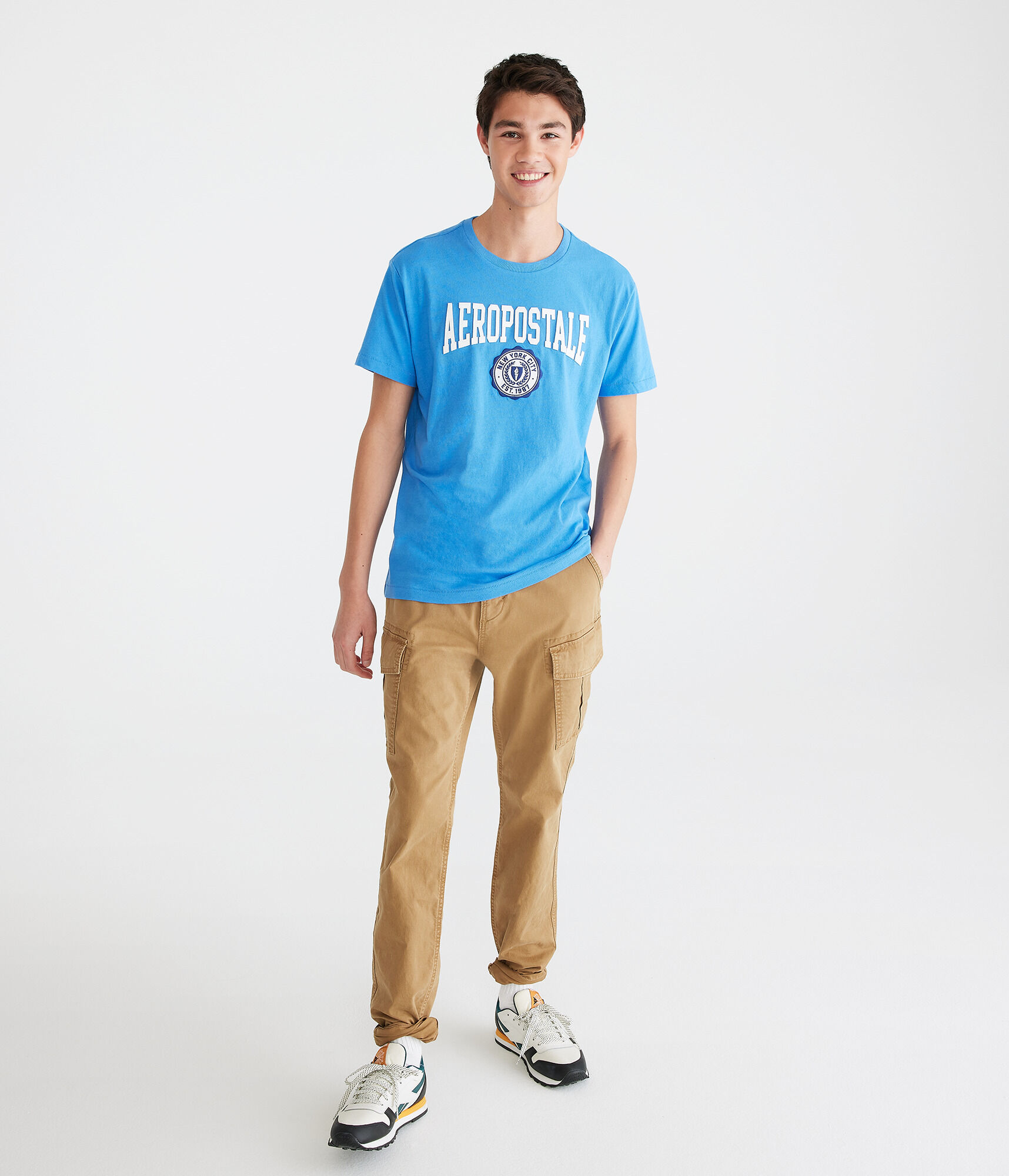 Aeropostale Crest Appliqué Graphic Tee