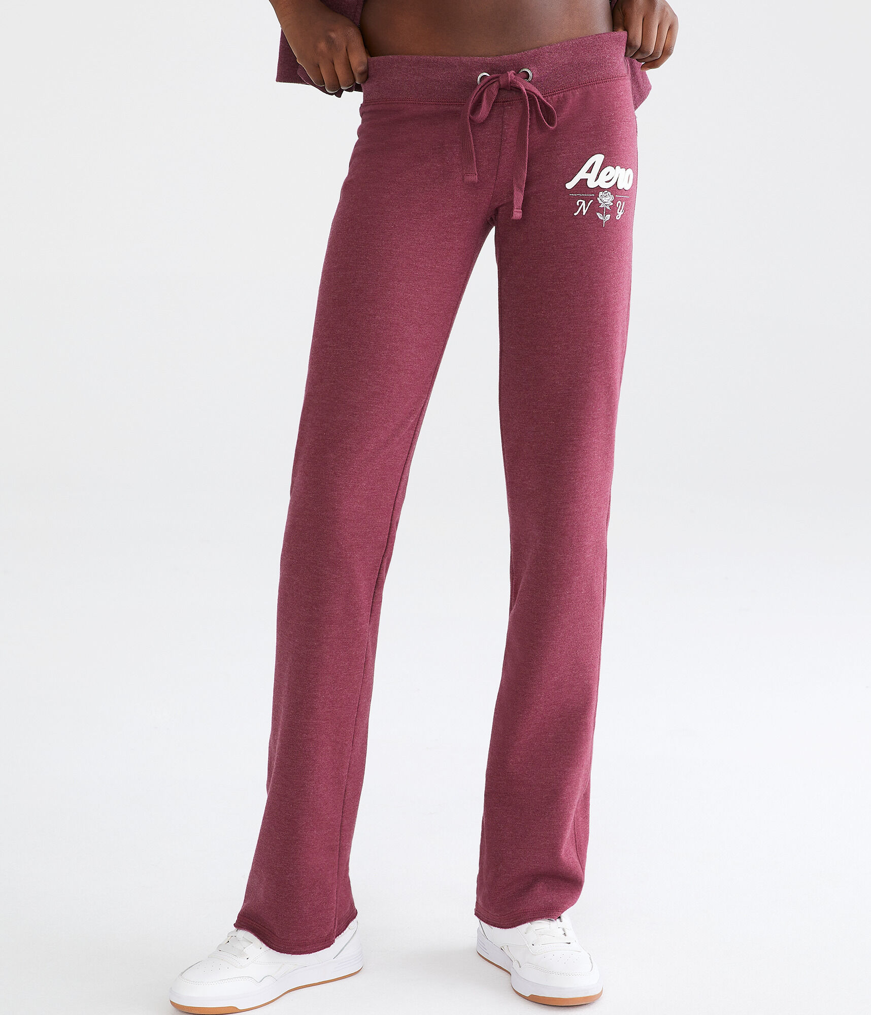 Aero NY Rose Fit & Flare Sweatpants