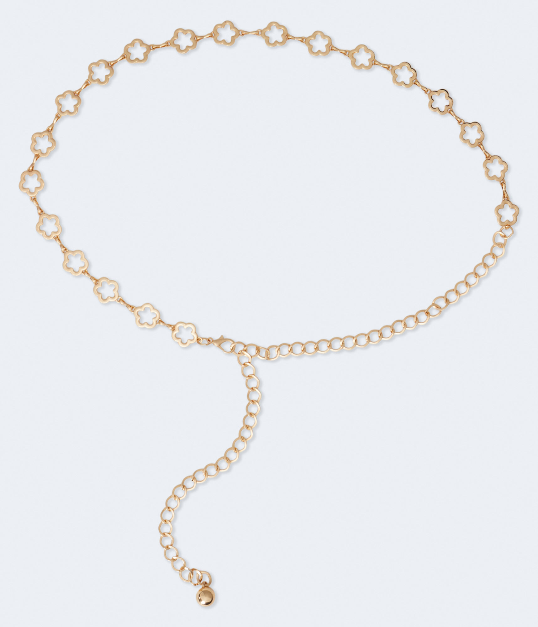Metal Flowers Chain Belt