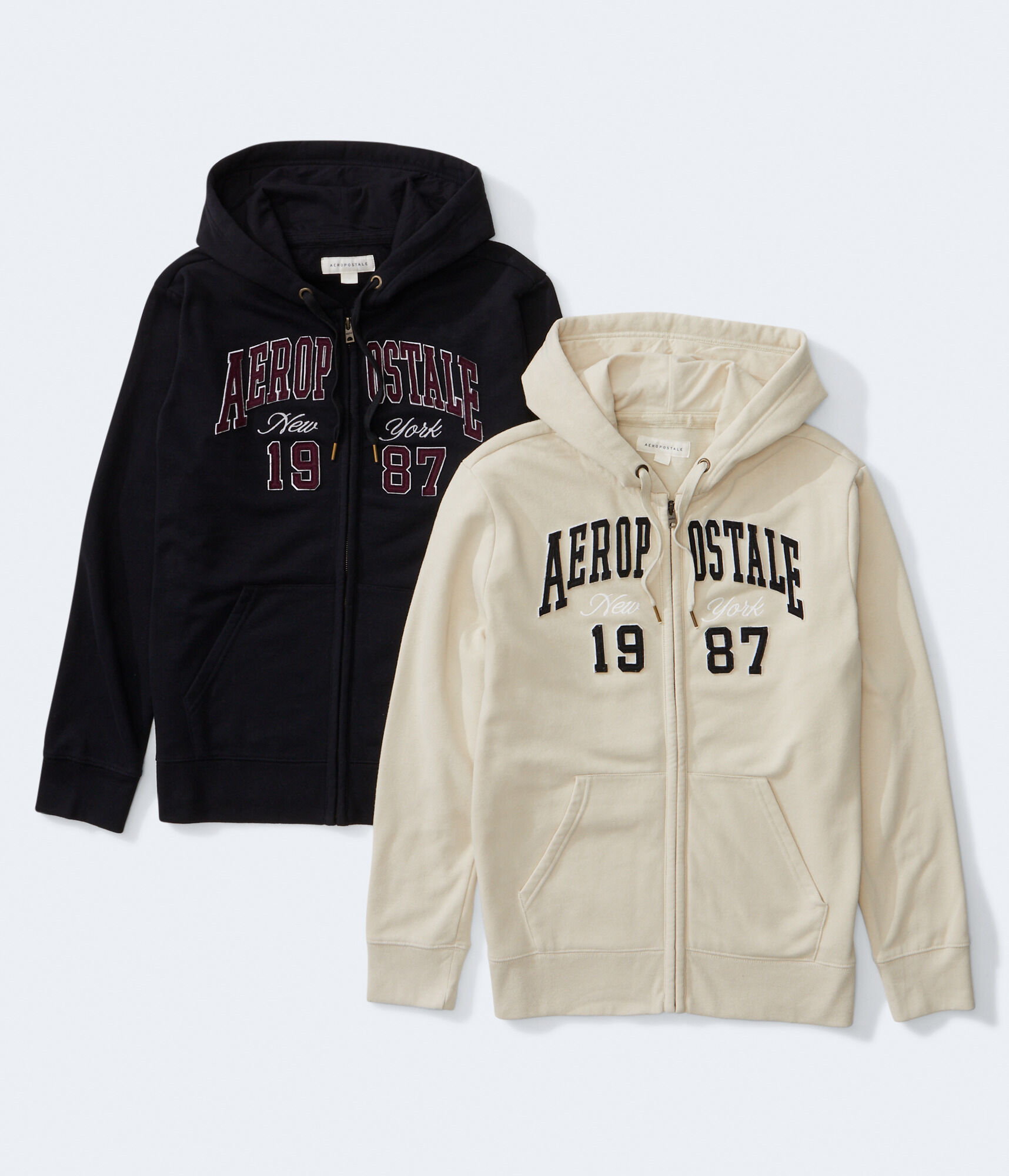Aeropostale 1987 Heritage Full-Zip Hoodie 2-Pack