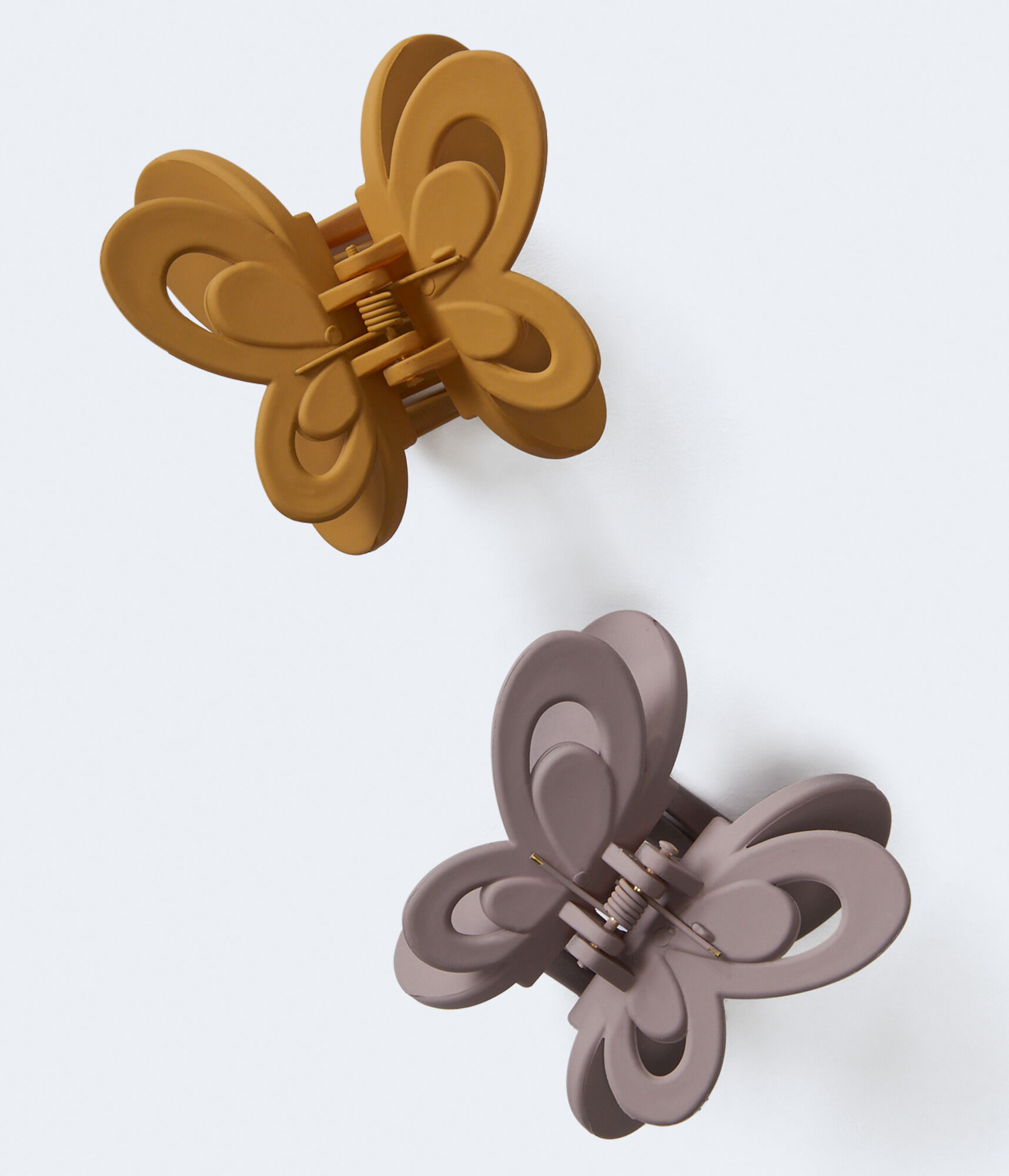 Matte Butterfly Claw Hair Clip 2-Pack