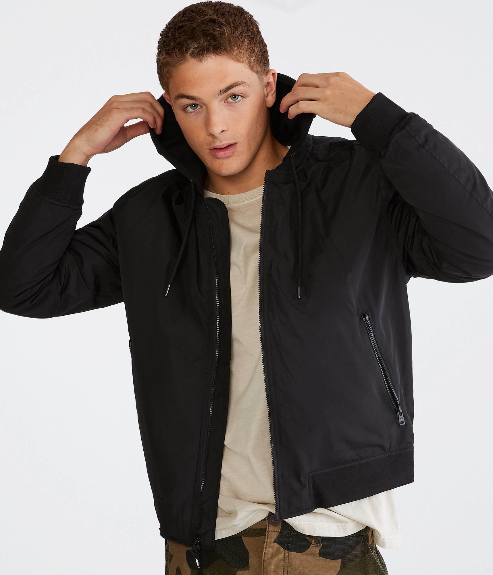 Hooded Bomber Jacket