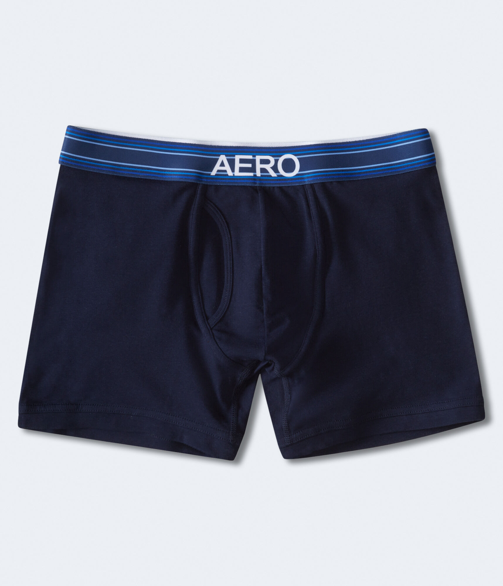 Striped Waistband Knit Boxer Briefs
