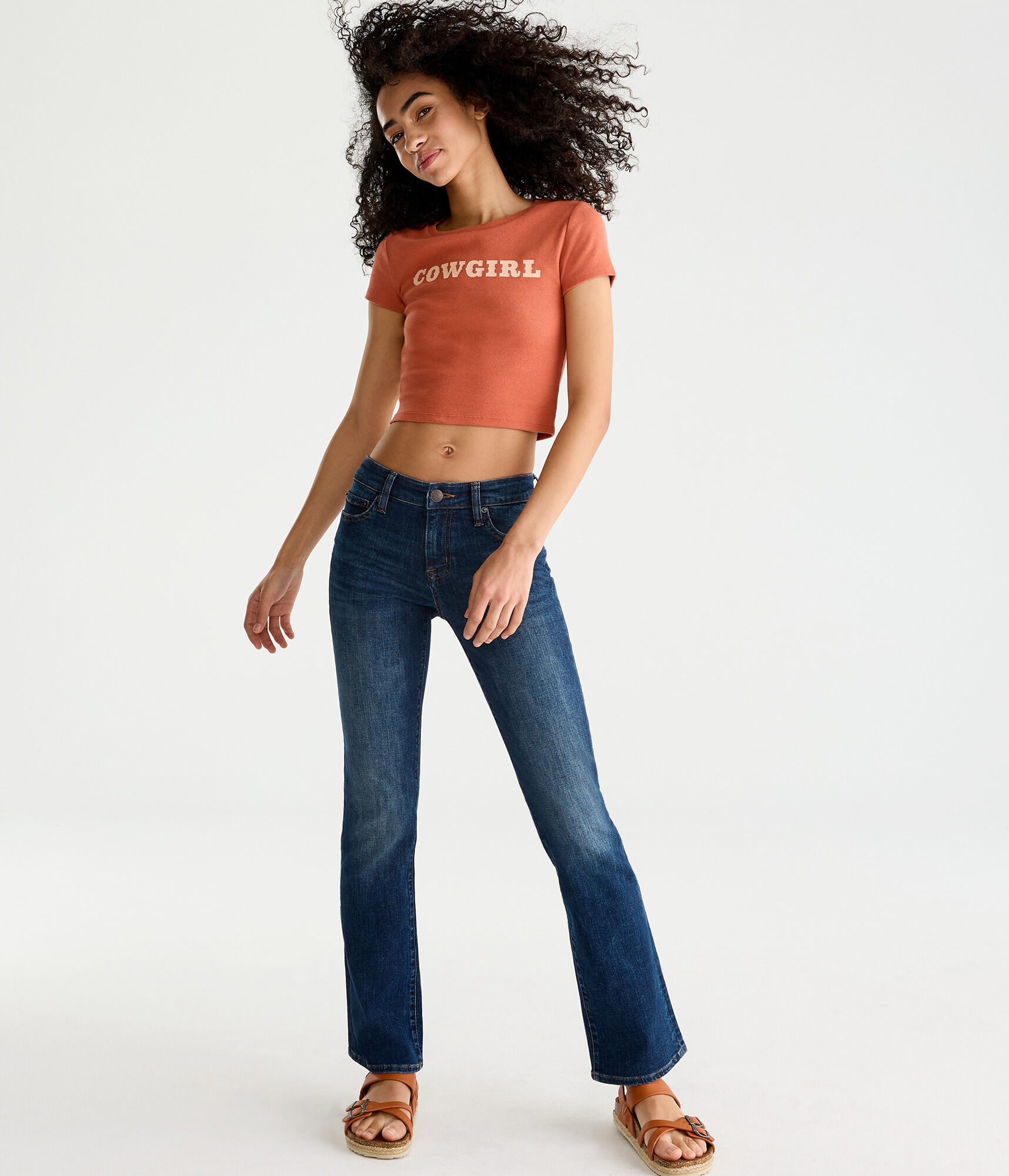 Mid-Rise Bootcut Jean