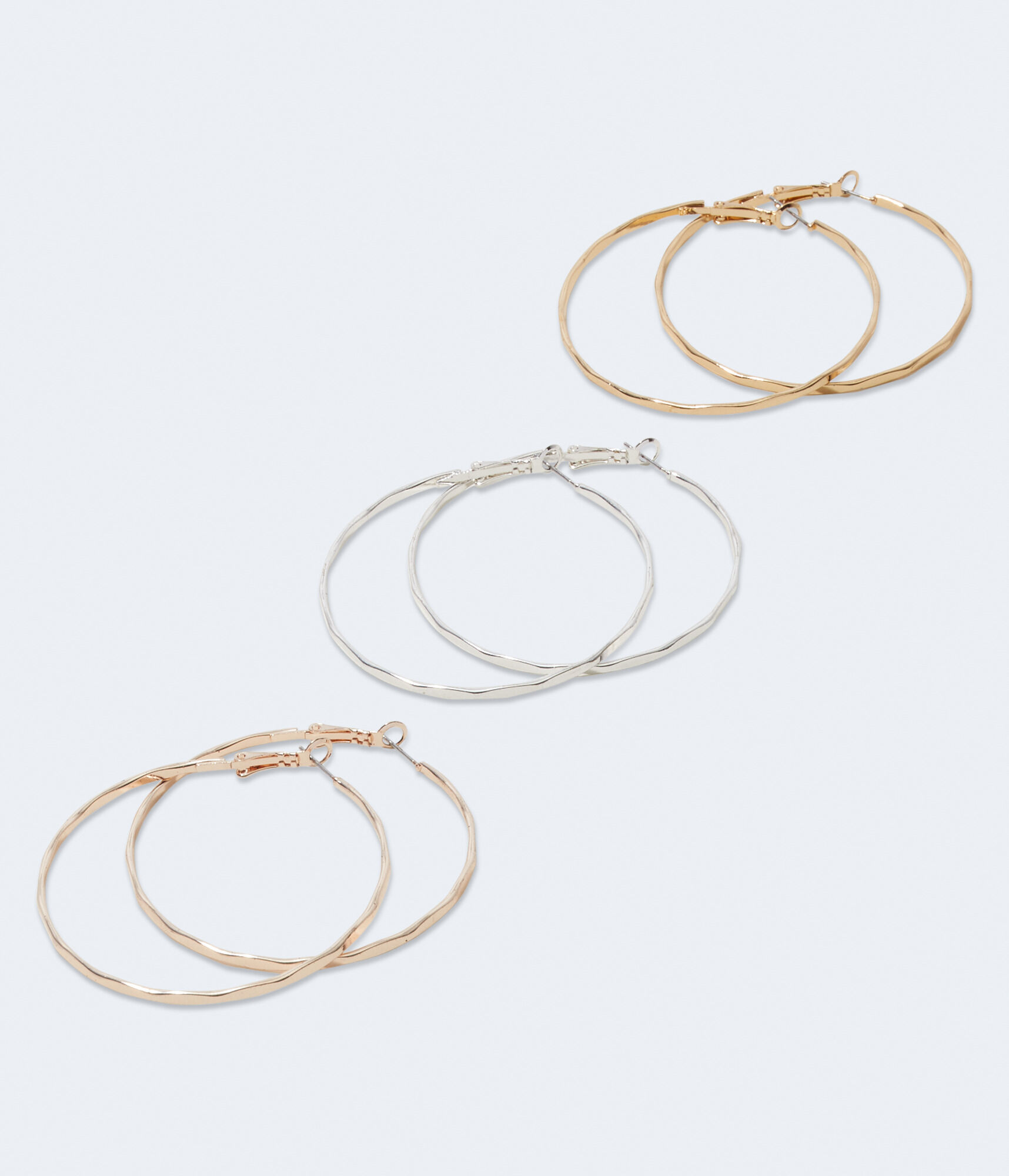 Slim Wavy Hoop Earring 3-Pack