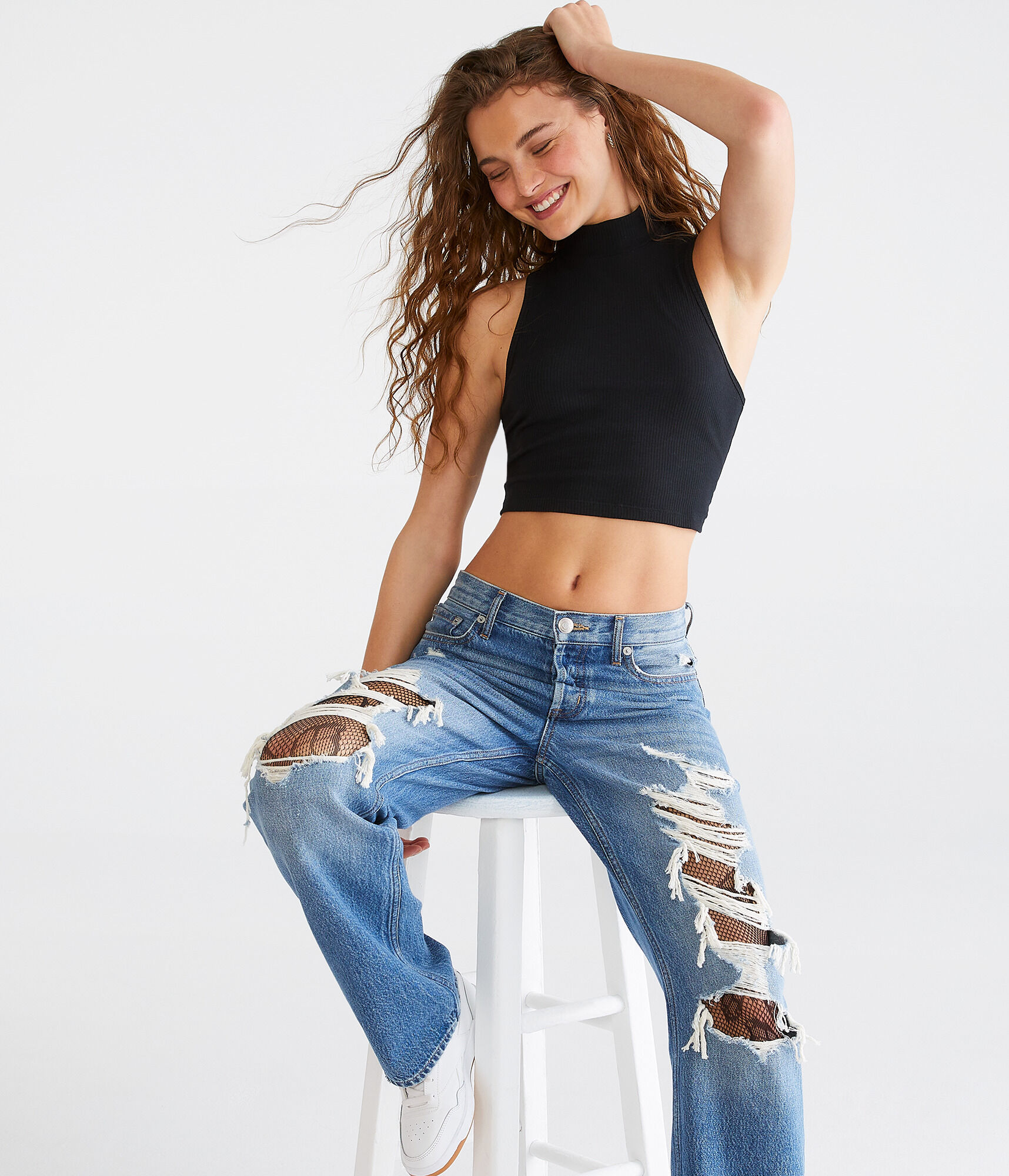 Seriously Soft Cropped Mock-Neck Tank