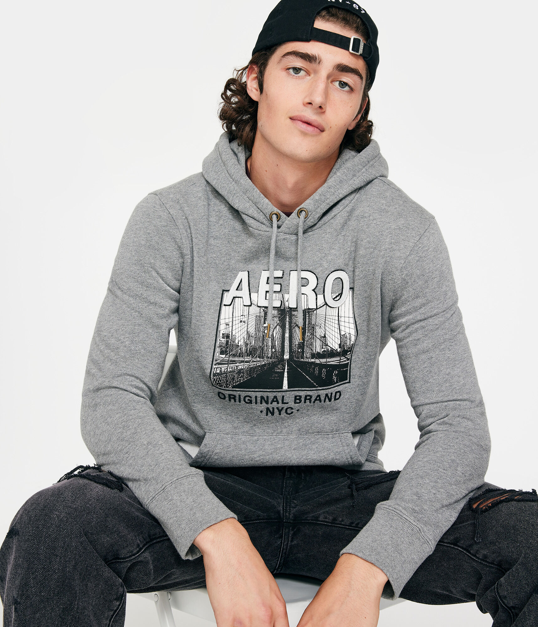 Aero Bridge Image Pullover Hoodie