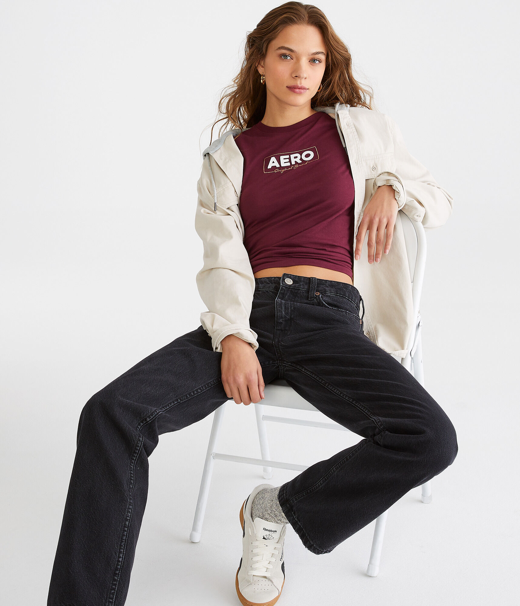 Aero Box Logo Appliqué Graphic Tee
