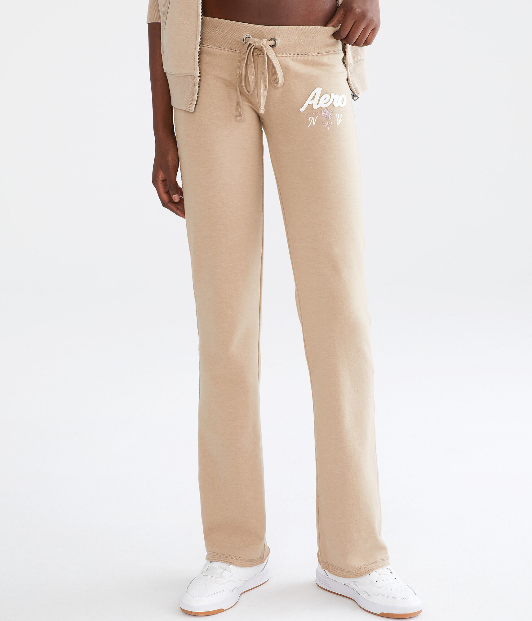 Aero NY Rose Fit & Flare Sweatpants