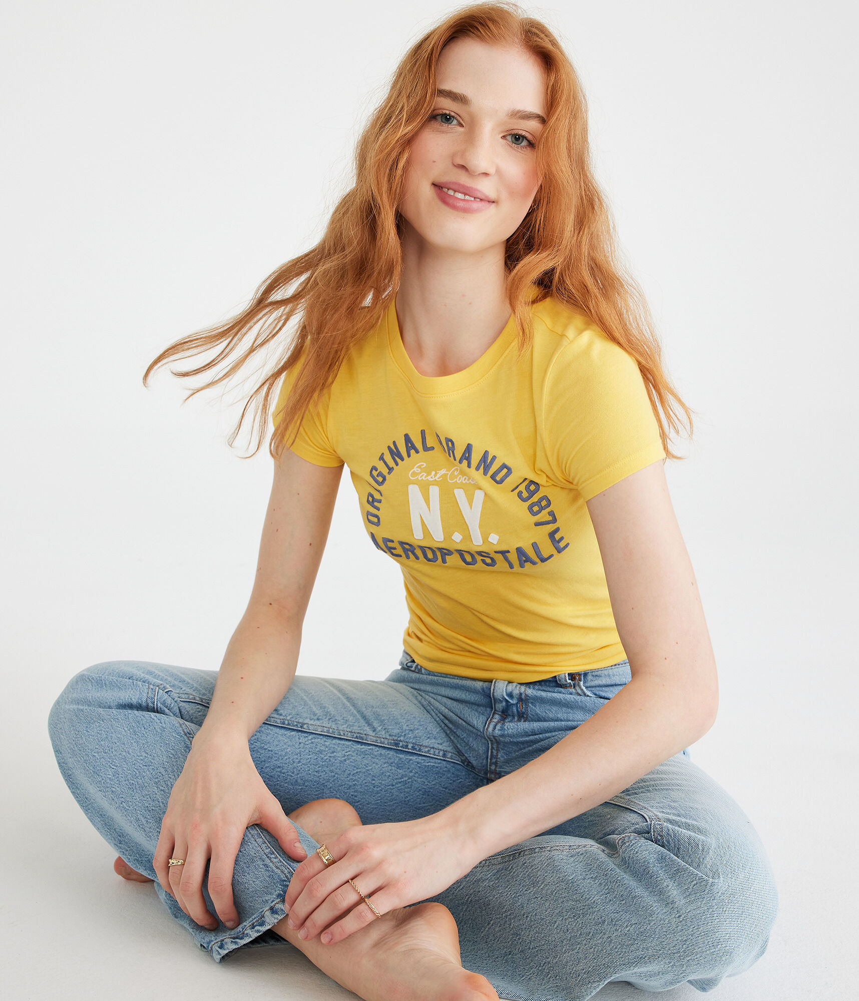 Aeropostale Original Brand Appliqué Graphic Tee