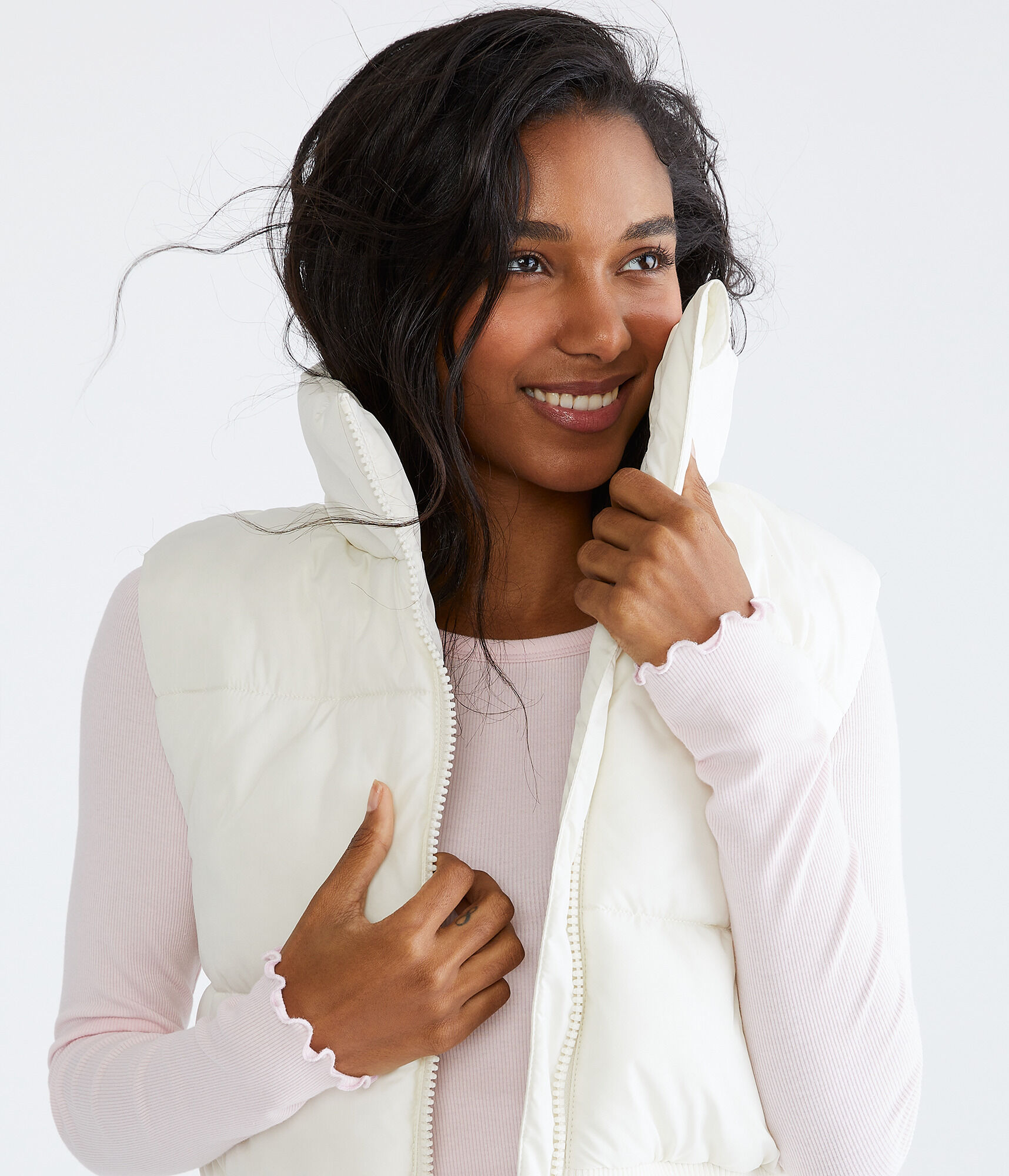 Lightweight Cropped Puffer Vest