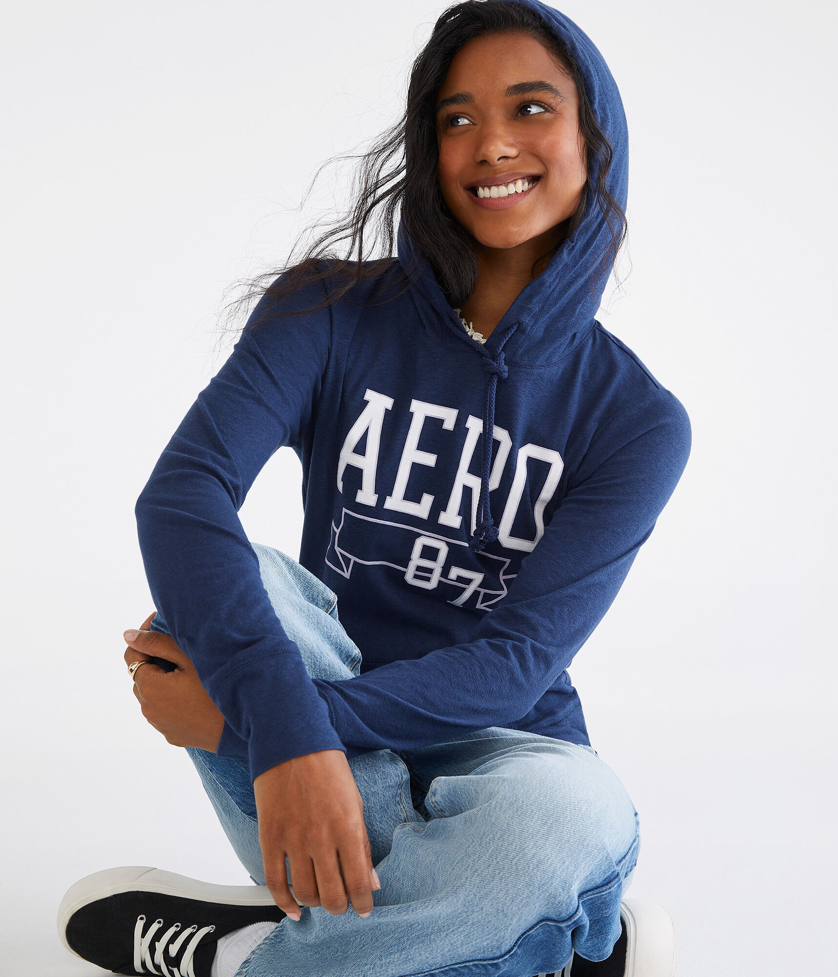 Long Sleeve Aero 87 Hooded Graphic Tee