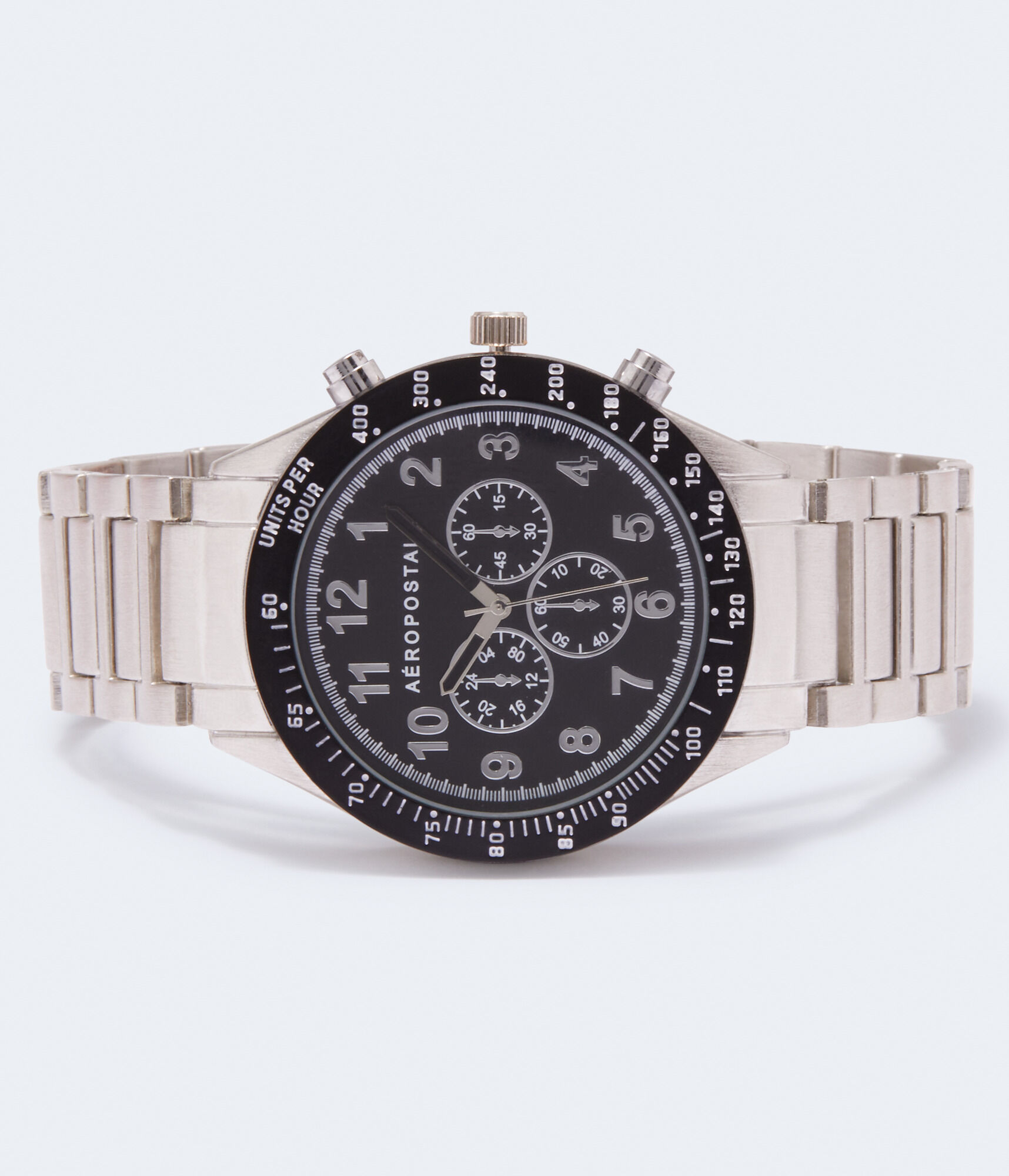 Round Metal Chrono Analog Watch