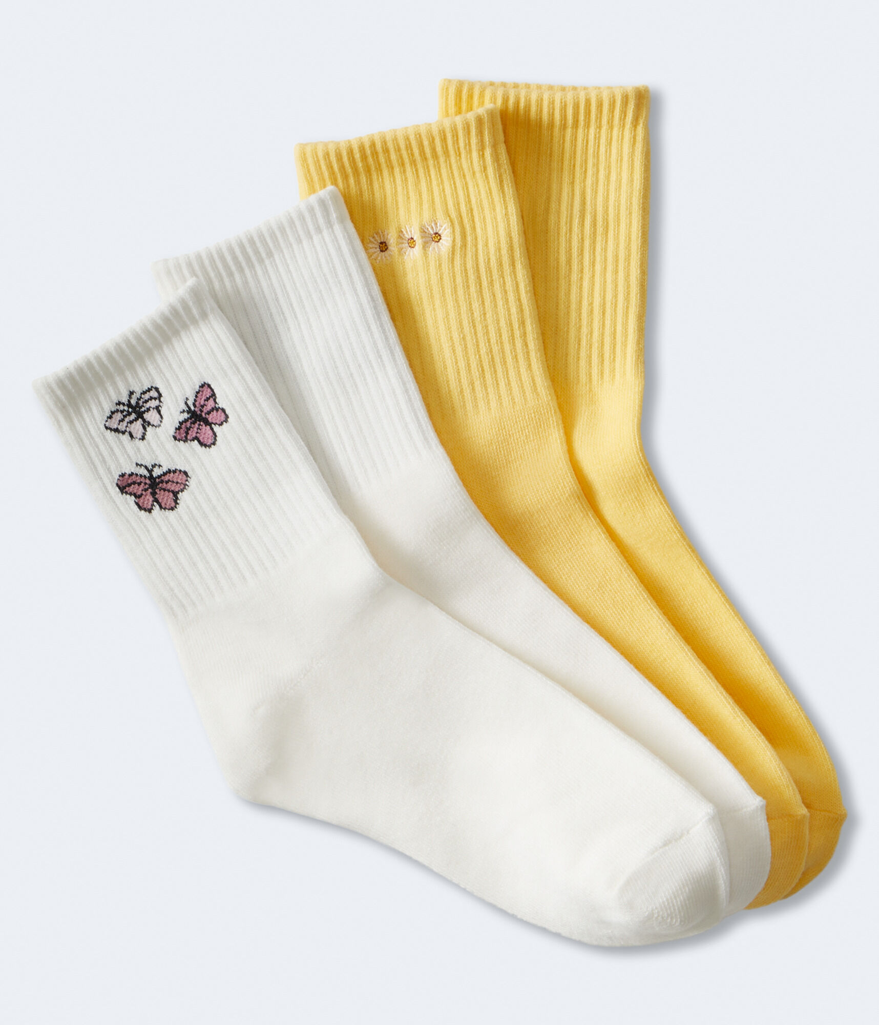 Daisy & Butterfly Crew Sock 2-Pack