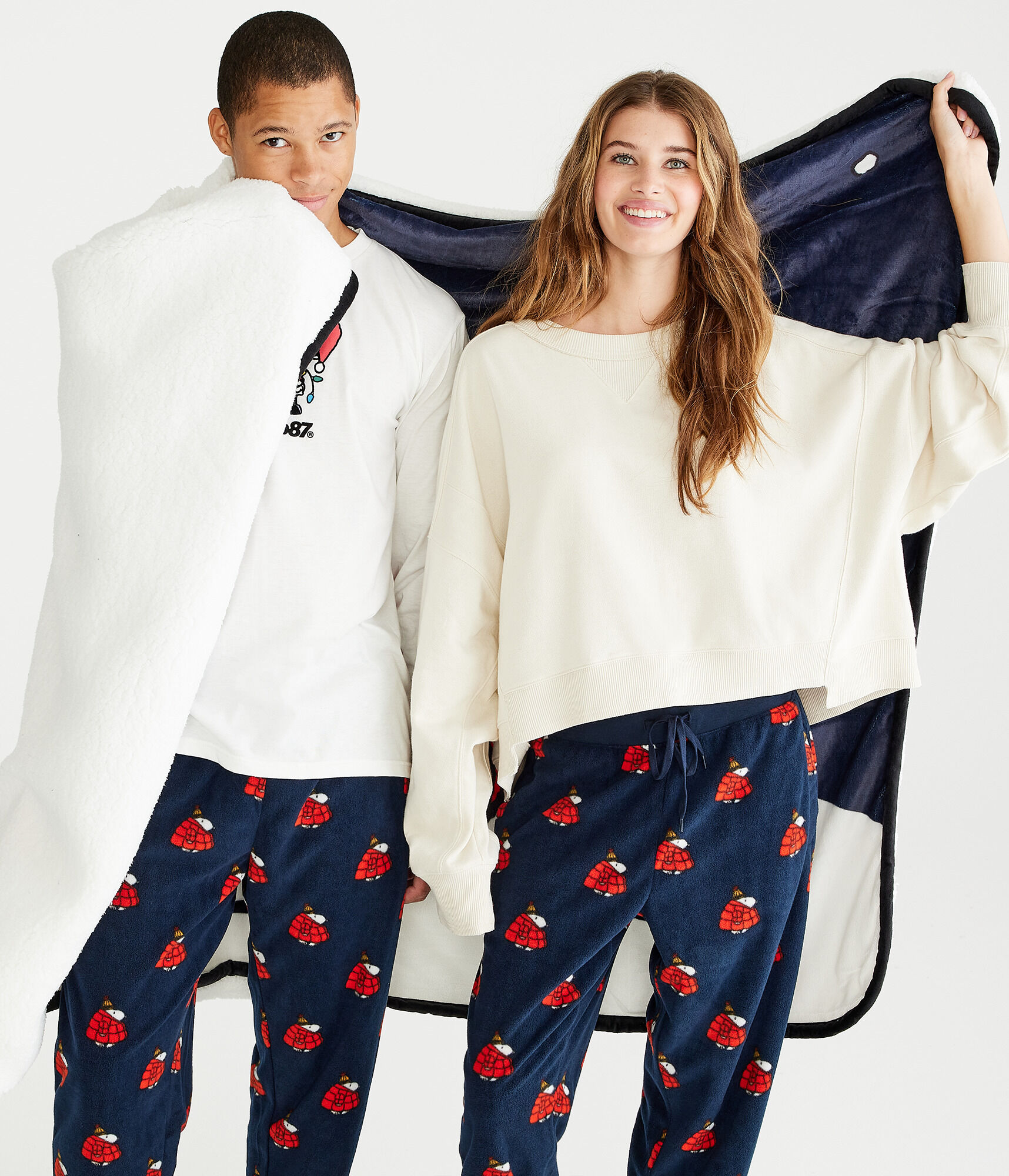 Peanuts® | Aéropostale Snoopy Puffer Jacket Sleep Pants