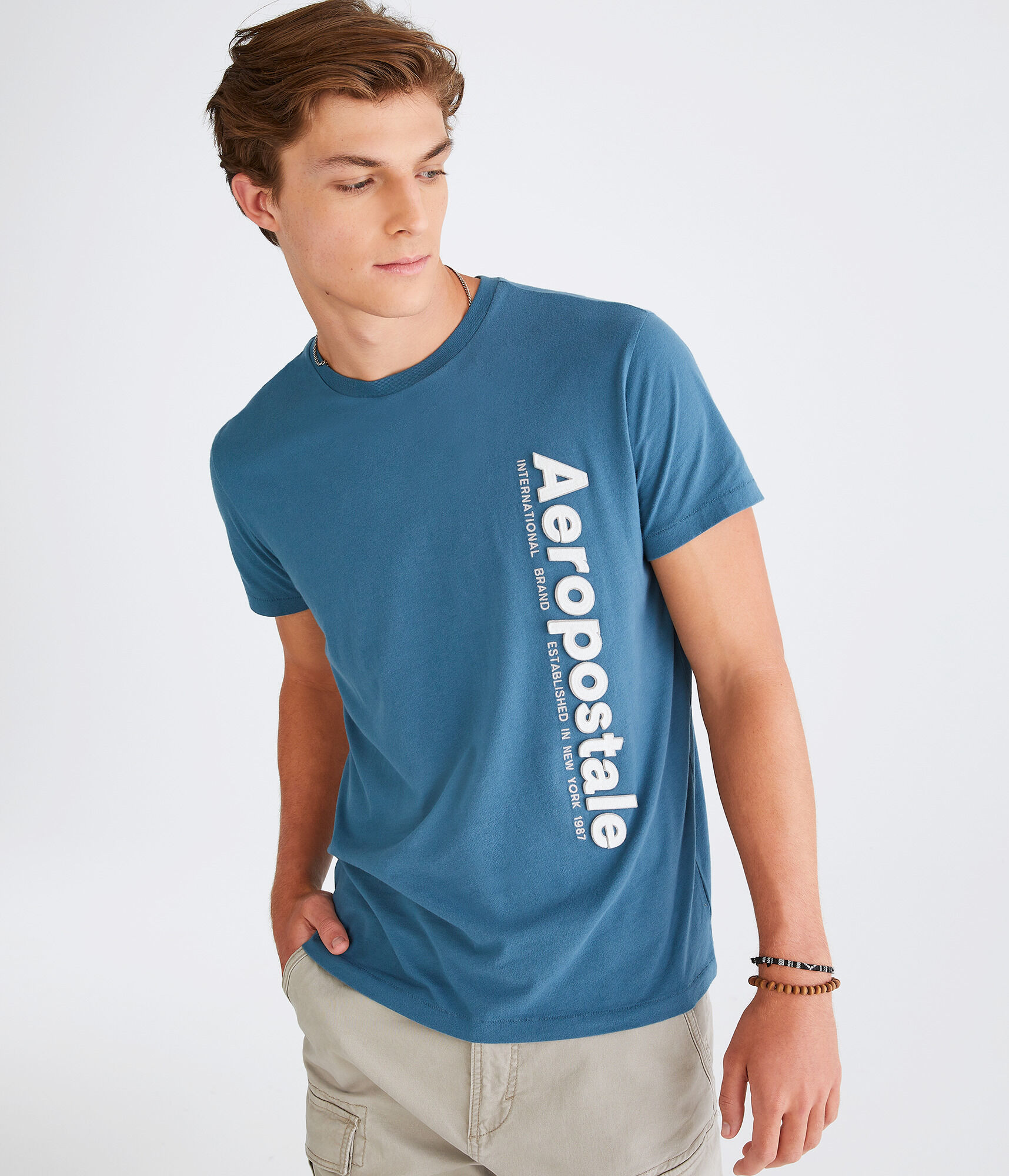 Vertical Aeropostale Appliqué Graphic Tee