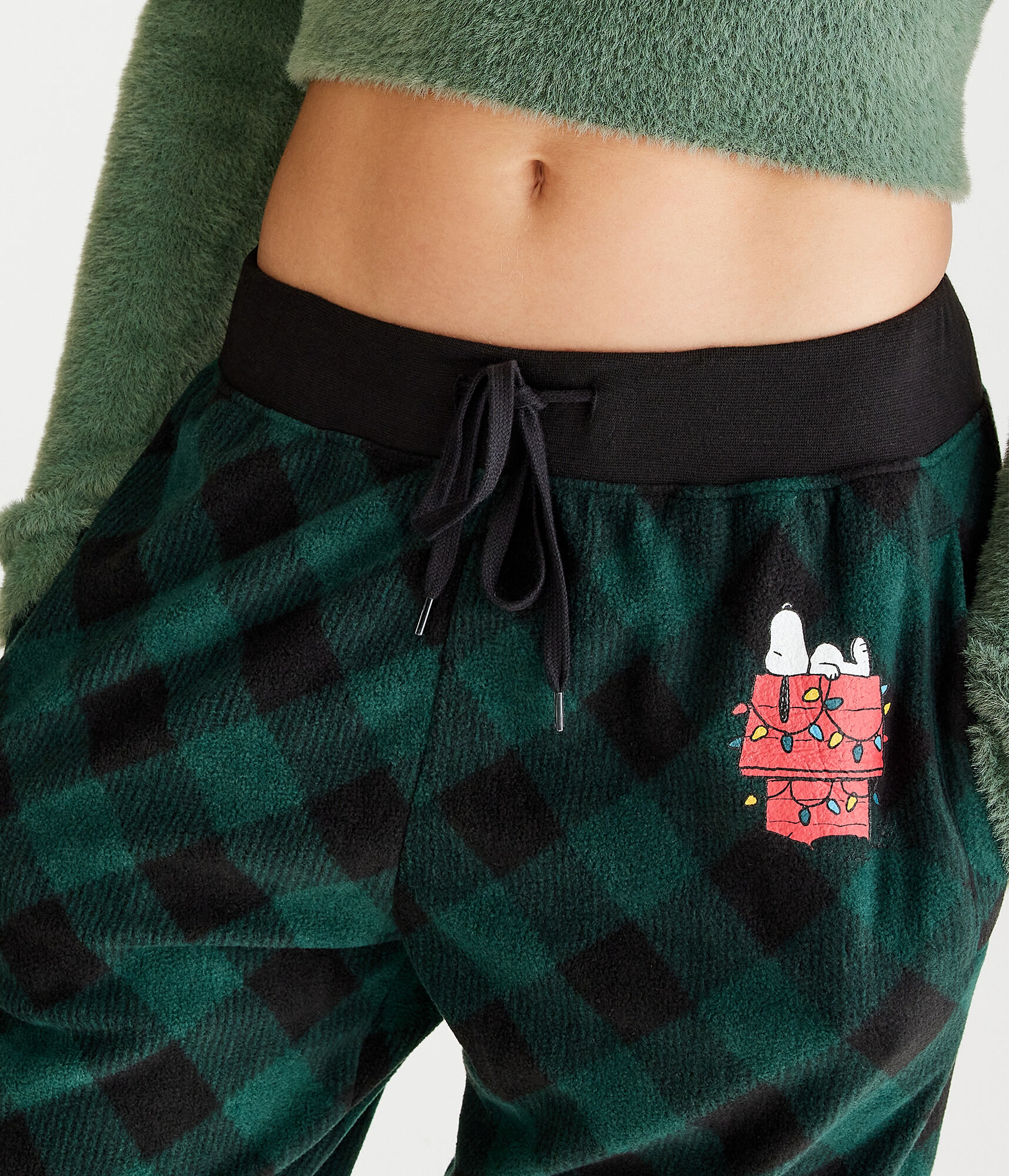 Peanuts® | Aéropostale Snoopy Buffalo Plaid Sleep Pants