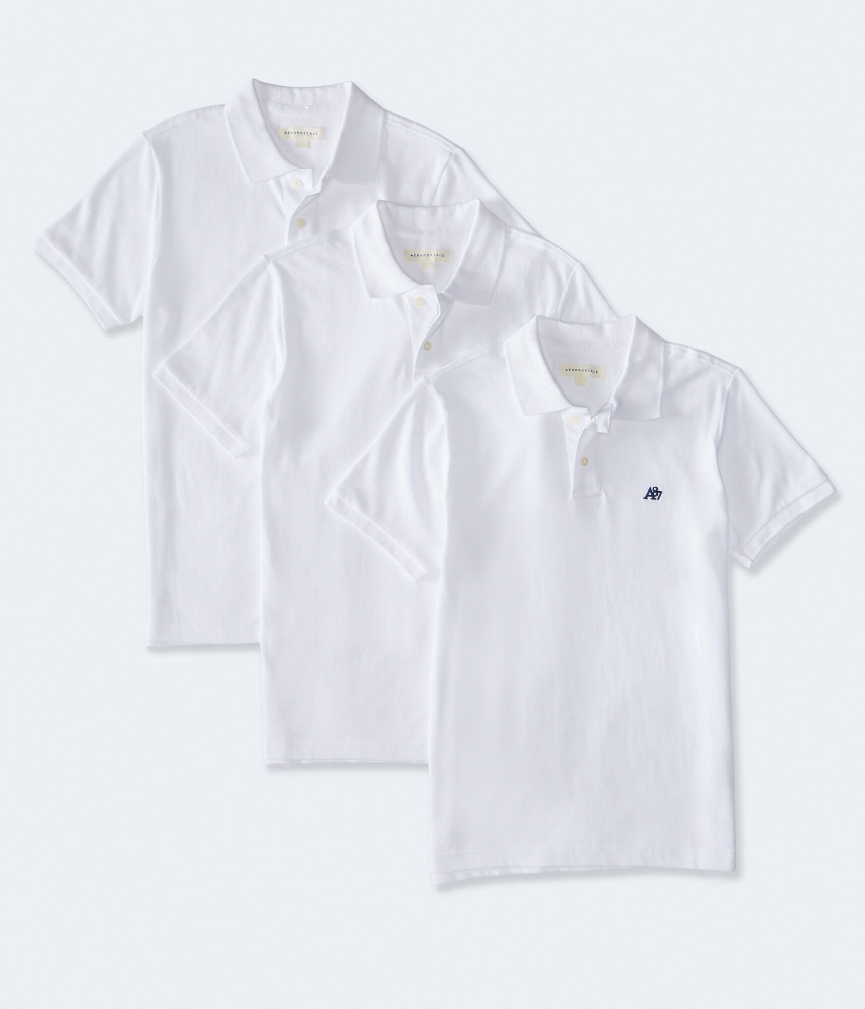 A87 Logo Piqué Polo 3-Pack