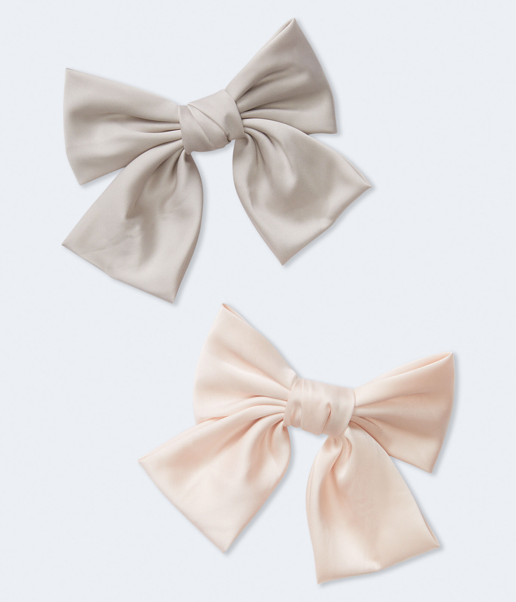 Satin Bow Hair Clip 2-Pack