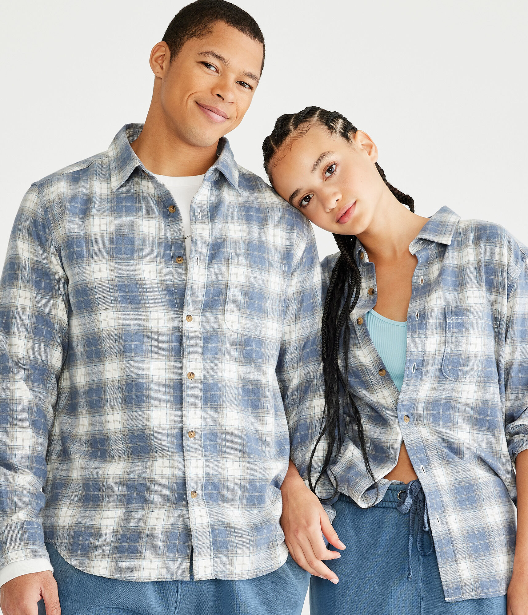 Long Sleeve Plaid Flannel Shirt