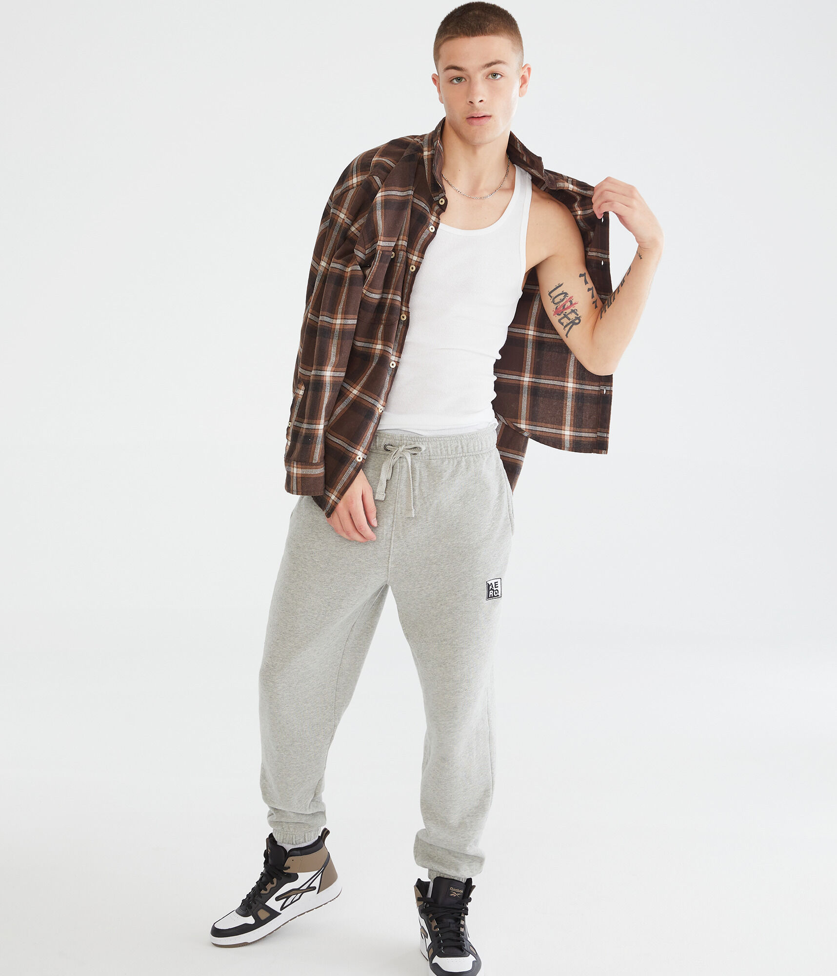 Stacked Split Box Logo Jogger Sweatpants