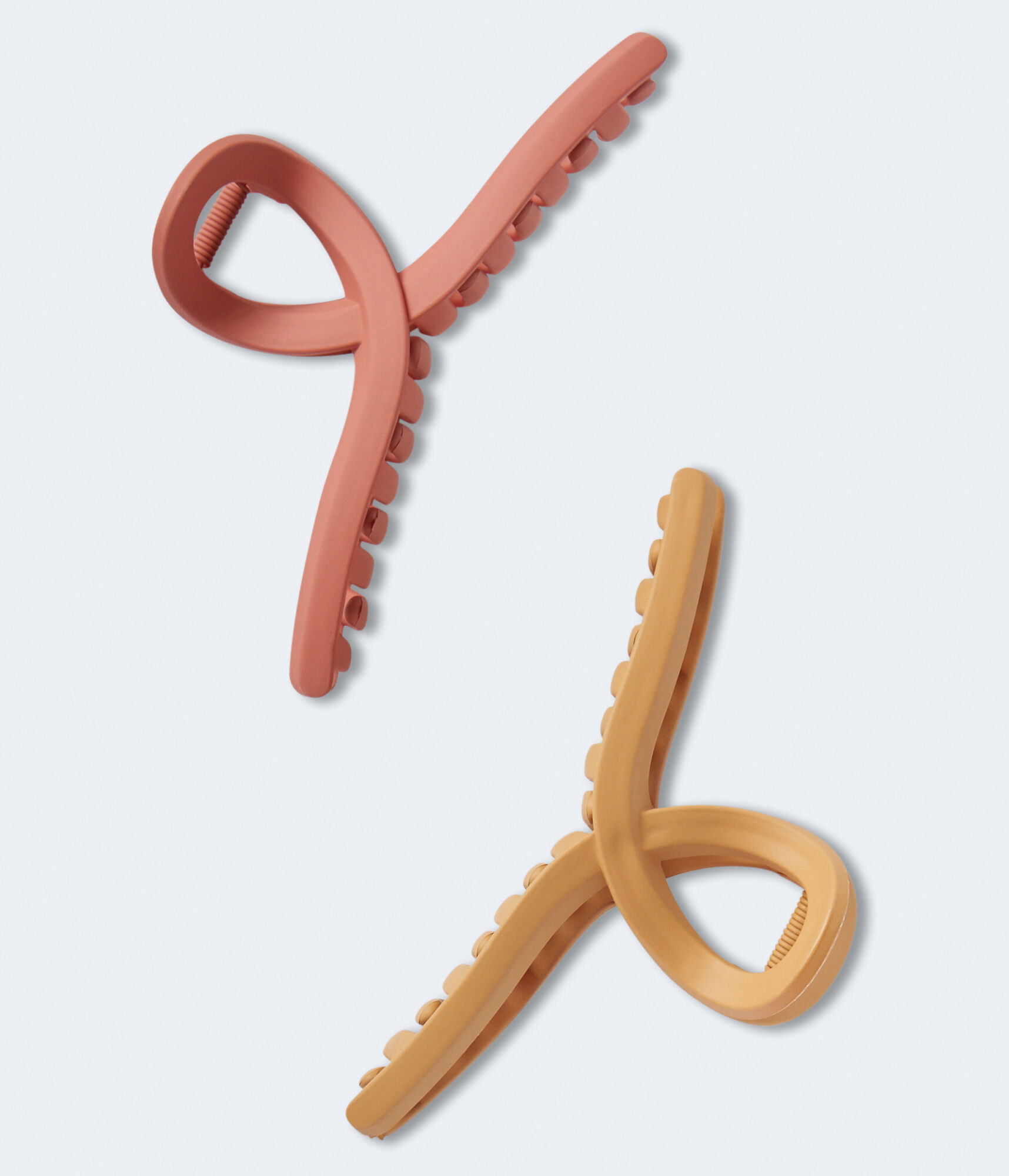 Large Matte Twist Claw Hair Clip 2-Pack