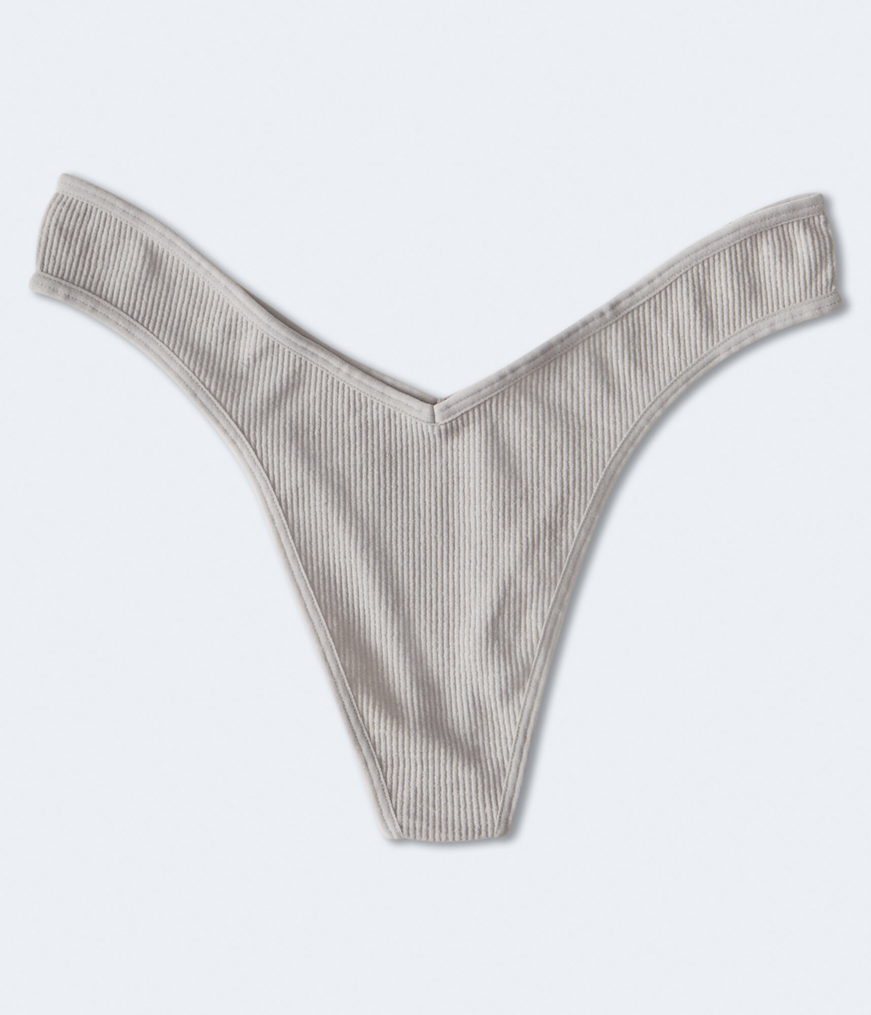 Seamless Ribbed V Thong